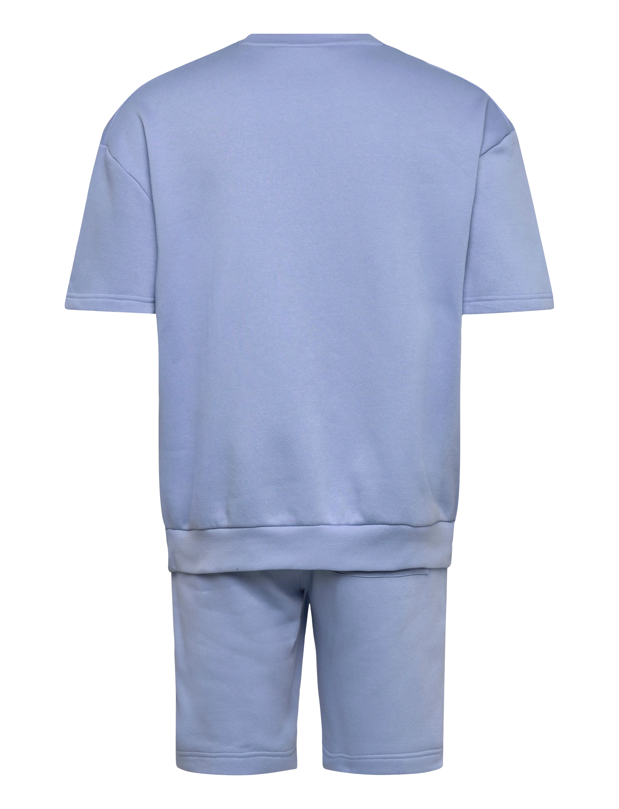 Lindbergh - Oversized S/S sweatshirt+shorts - trainingsanzug - lt blue - 1