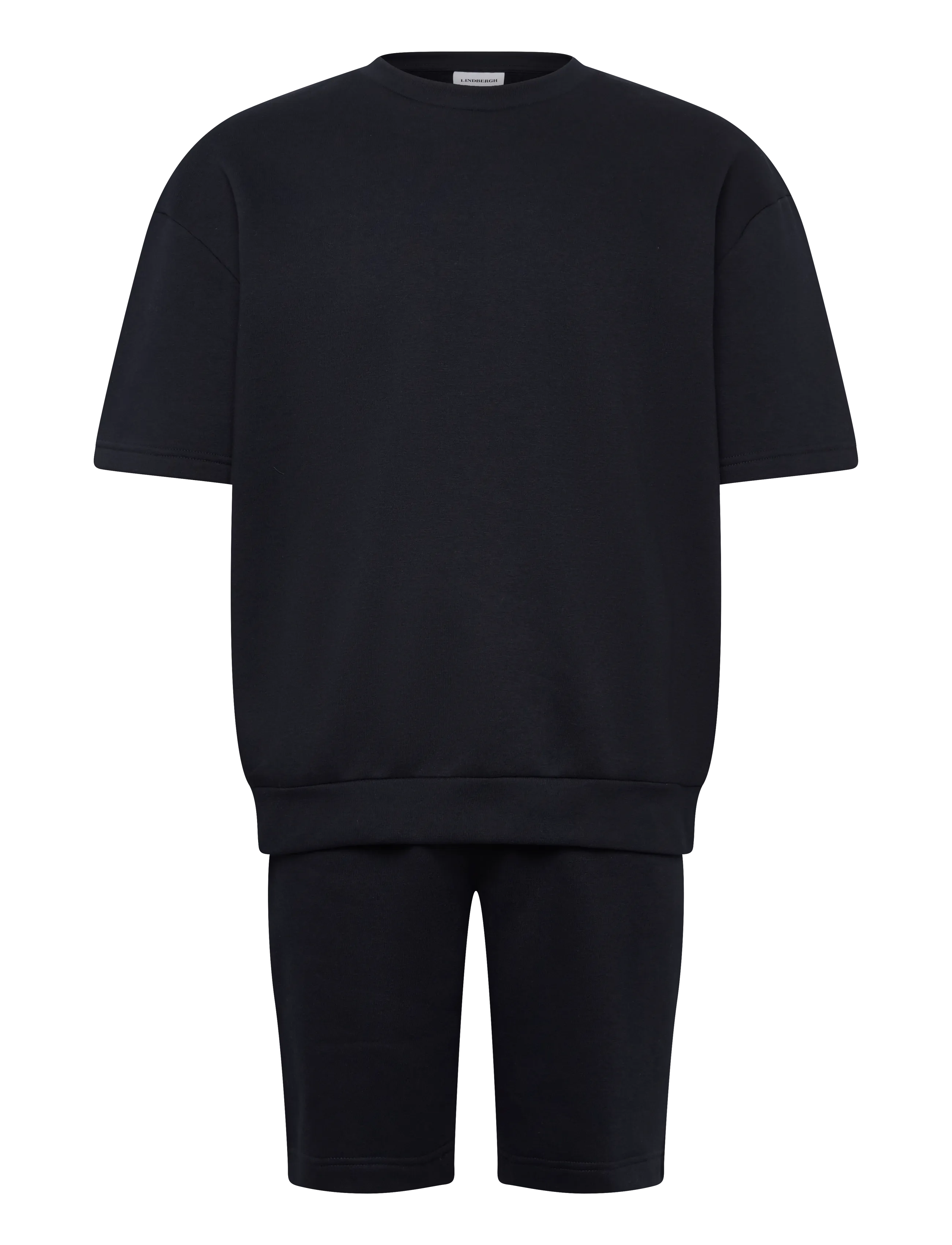 Lindbergh Oversized S/S sweatshirt+shorts - Trainingspakken - NAVY / navy