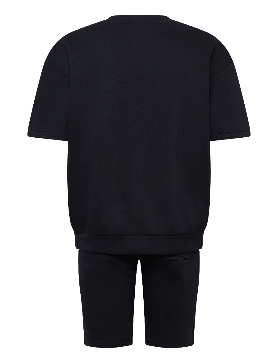 Lindbergh - Oversized S/S sweatshirt+shorts - dressid - navy - 2
