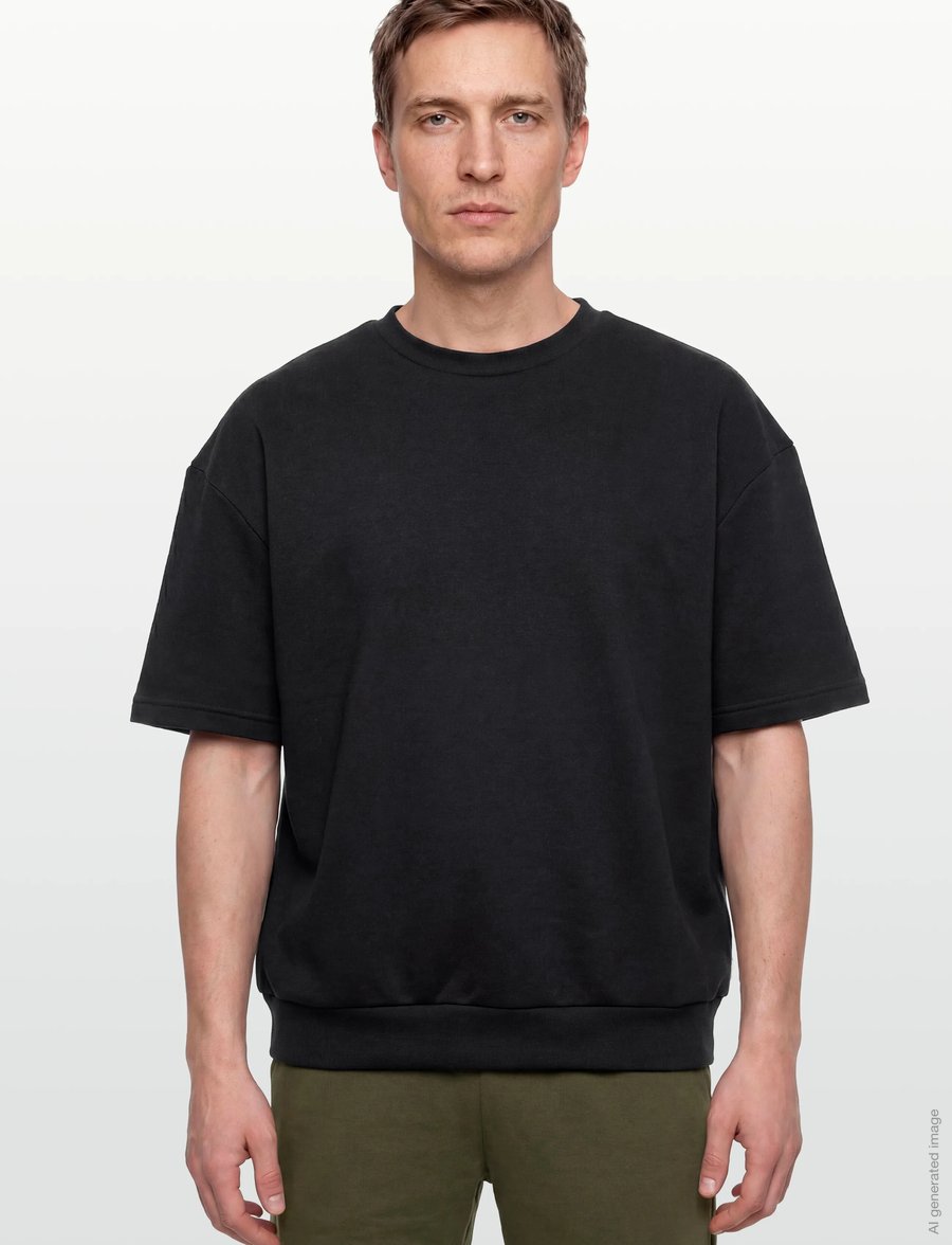 Lindbergh - Oversized S/S sweatshirt+shorts - dressid - navy - 5