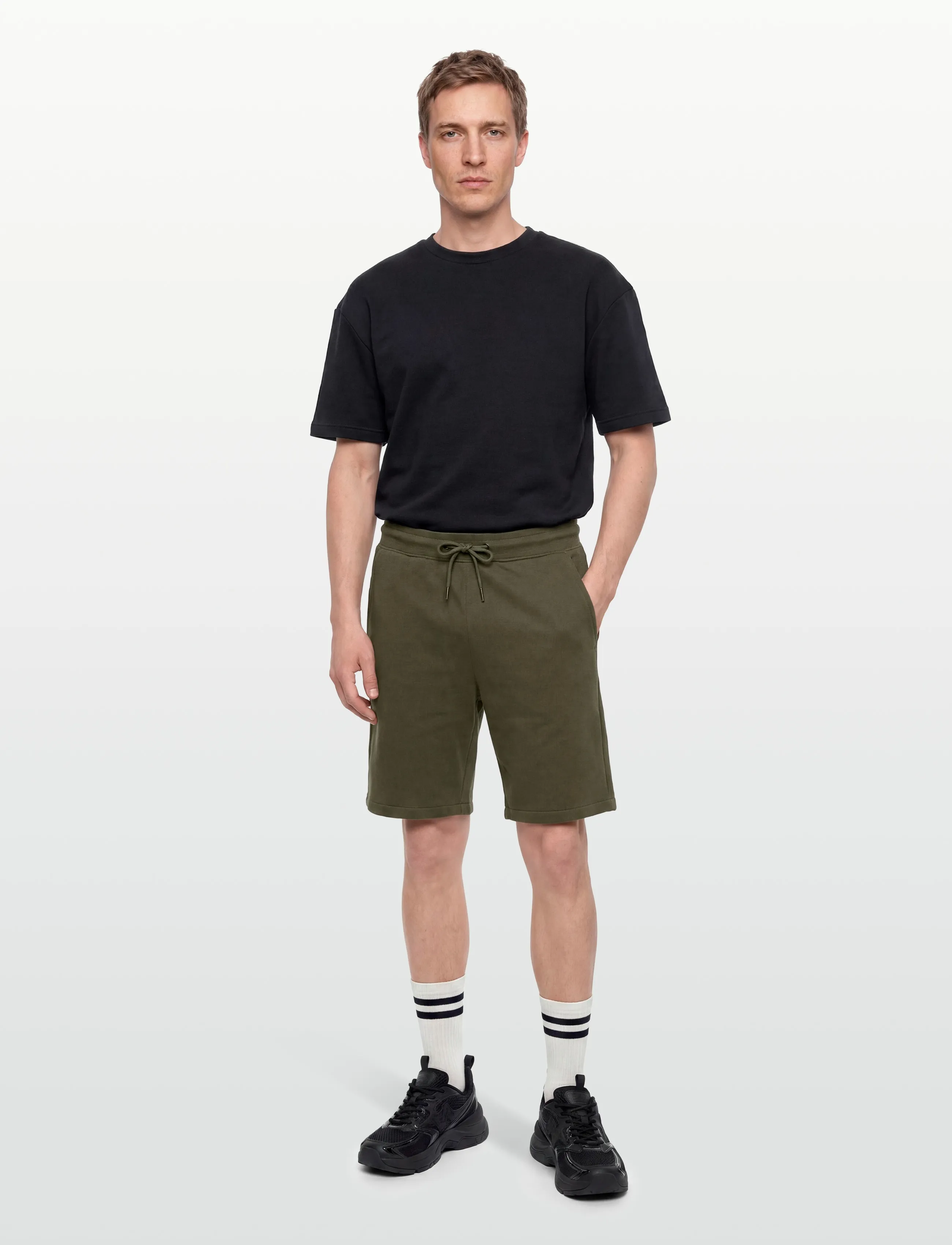 Lindbergh Oversized S/S Sweatshirt+Shorts, L, Sweatshirts & Hoodies, Marineblau - Tracksuits Sets, Männerswear
