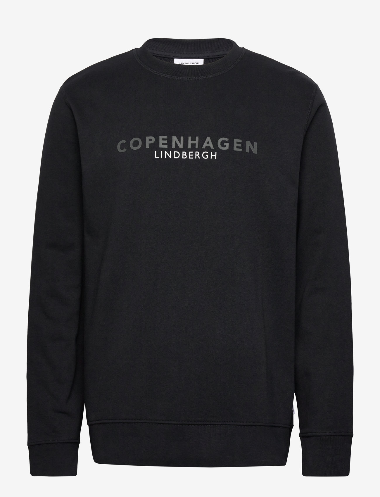 Lindbergh - O-neck printed sweat - kollektioner - black 424 - 0