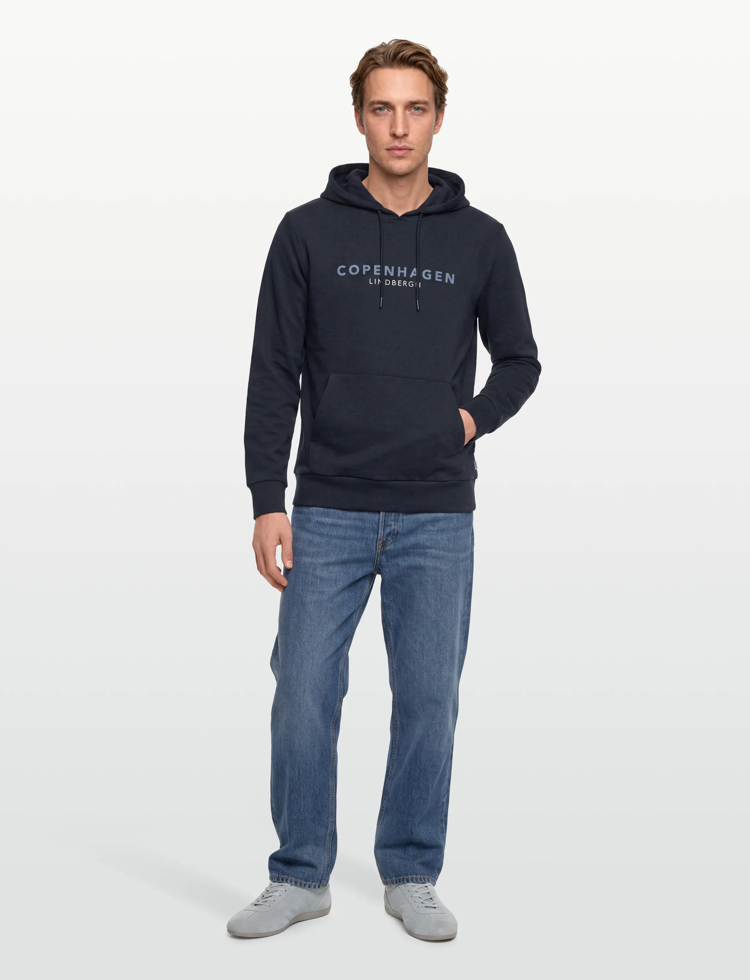 Lindbergh - Copenhagen sweat hoodie - sweatshirts - navy 424 - 0