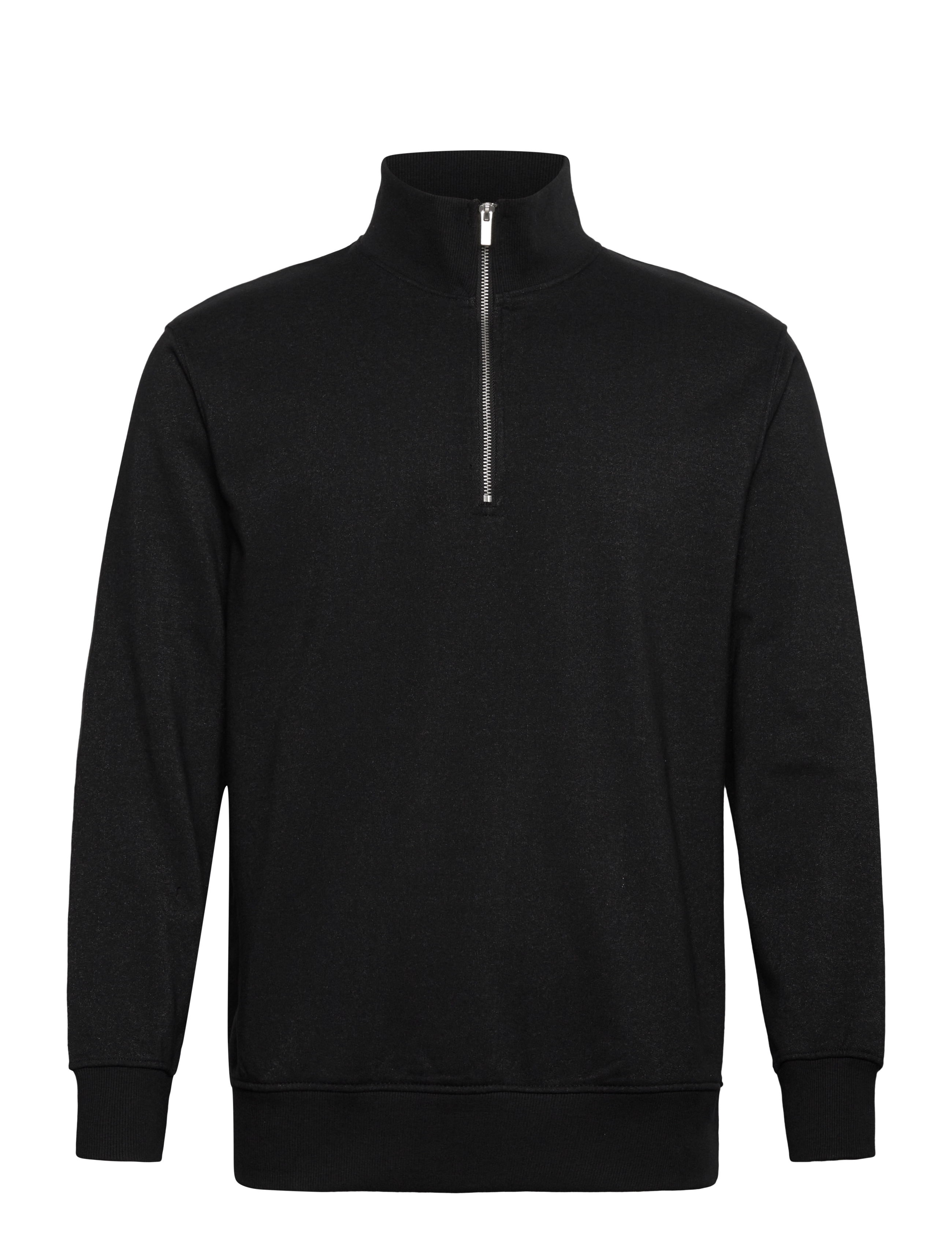 Lindbergh Half zip sweat - Sweatshirts & hættetrøjer - BLACK / black
