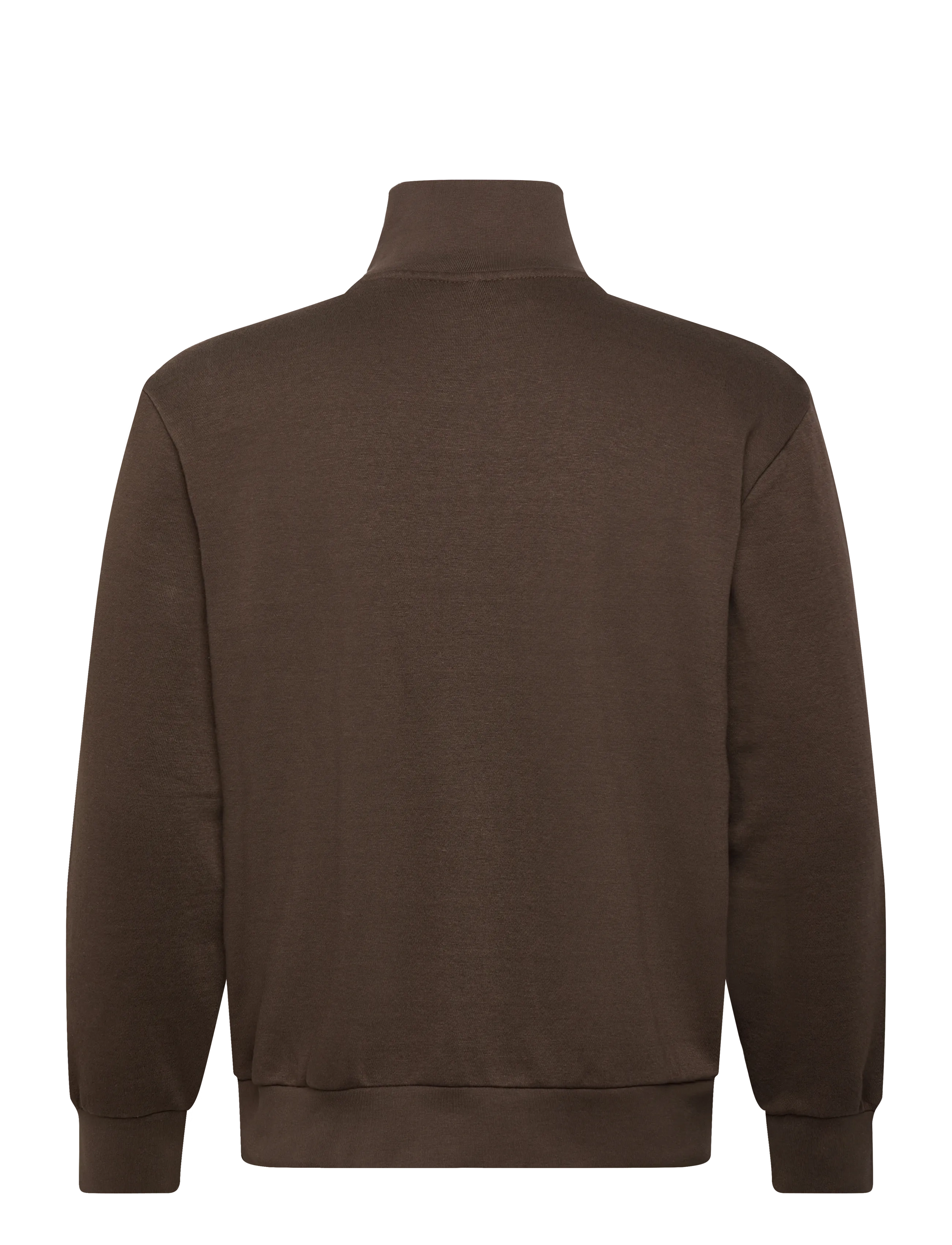 Lindbergh - Half zip sweat - sweatshirts - dk brown - 1