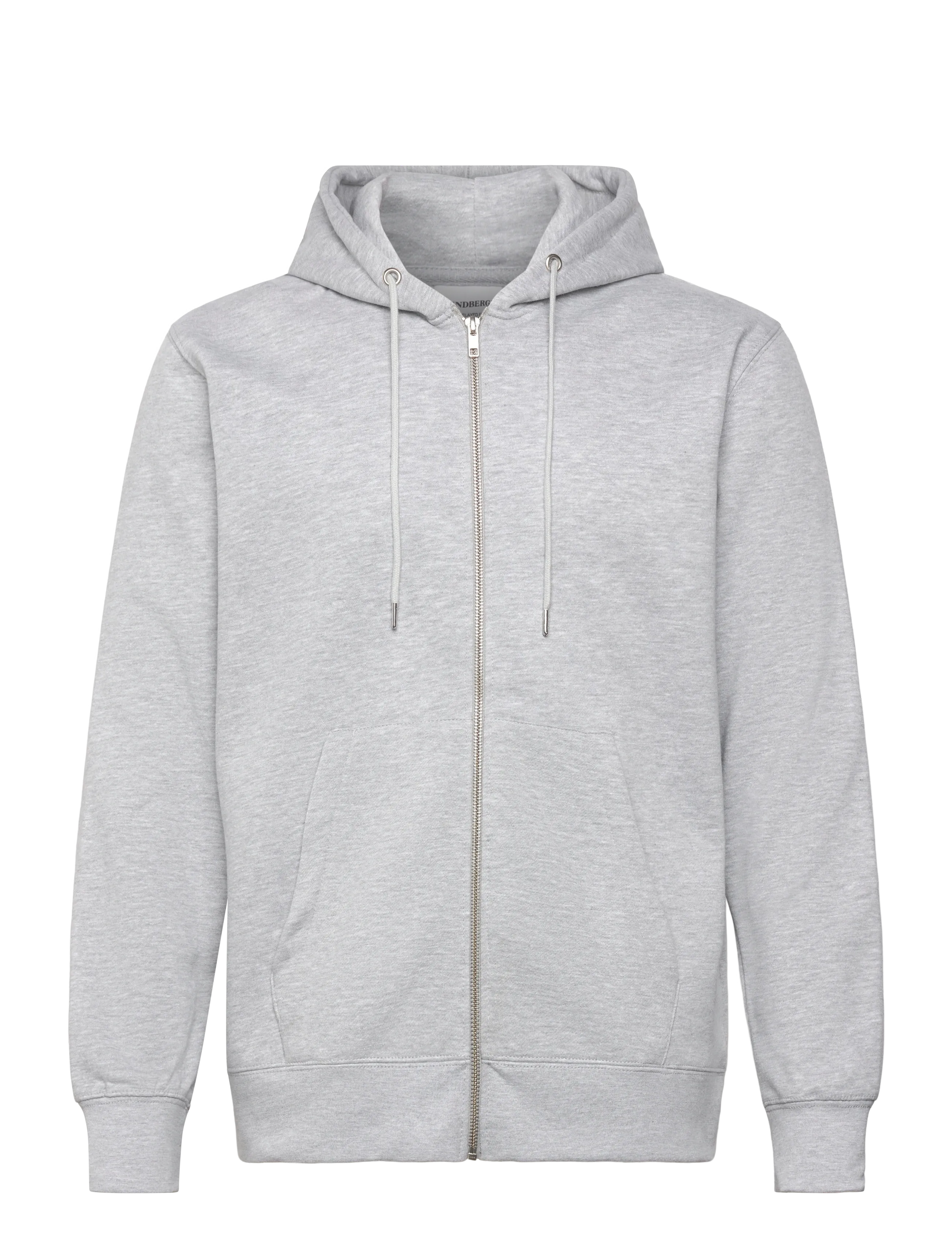 Lindbergh Sweat hoodie w?. zip - Sweatshirts & hættetrøjer - GREY MEL / grey