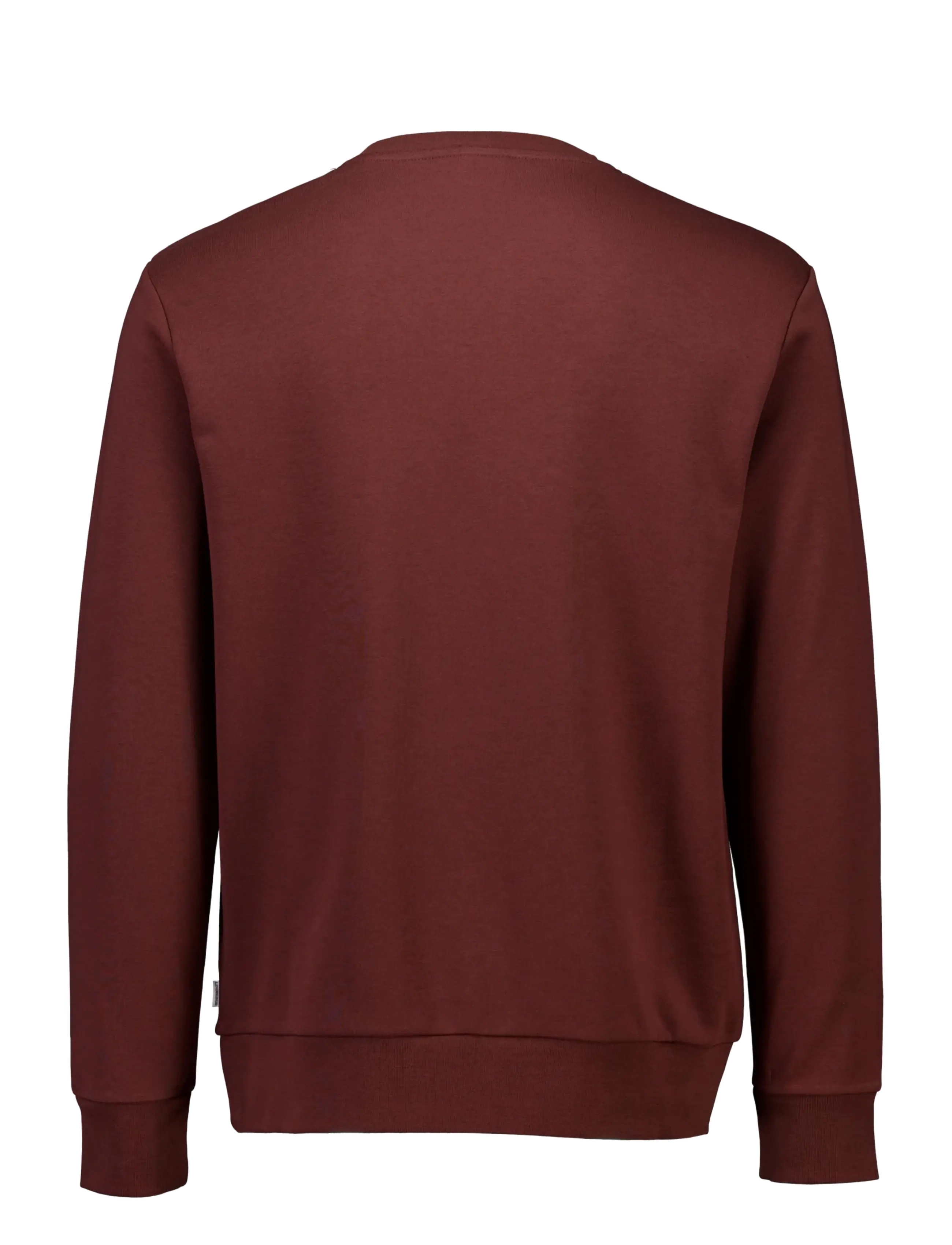 Lindbergh - Logo chest print o-neck sweat - sweatshirts - burgundy - 2