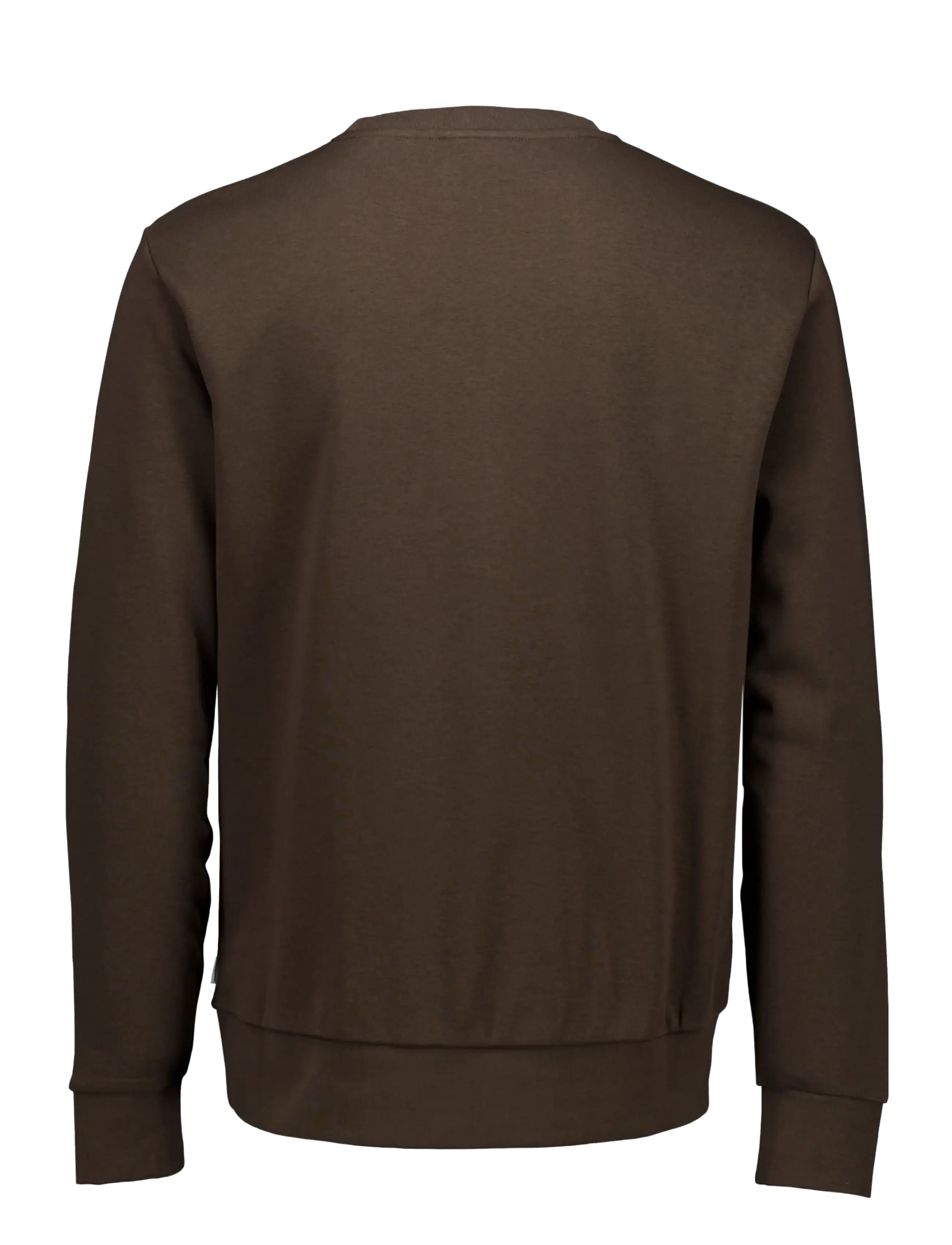 Lindbergh - Logo chest print o-neck sweat - sweatshirts - dk brown - 2