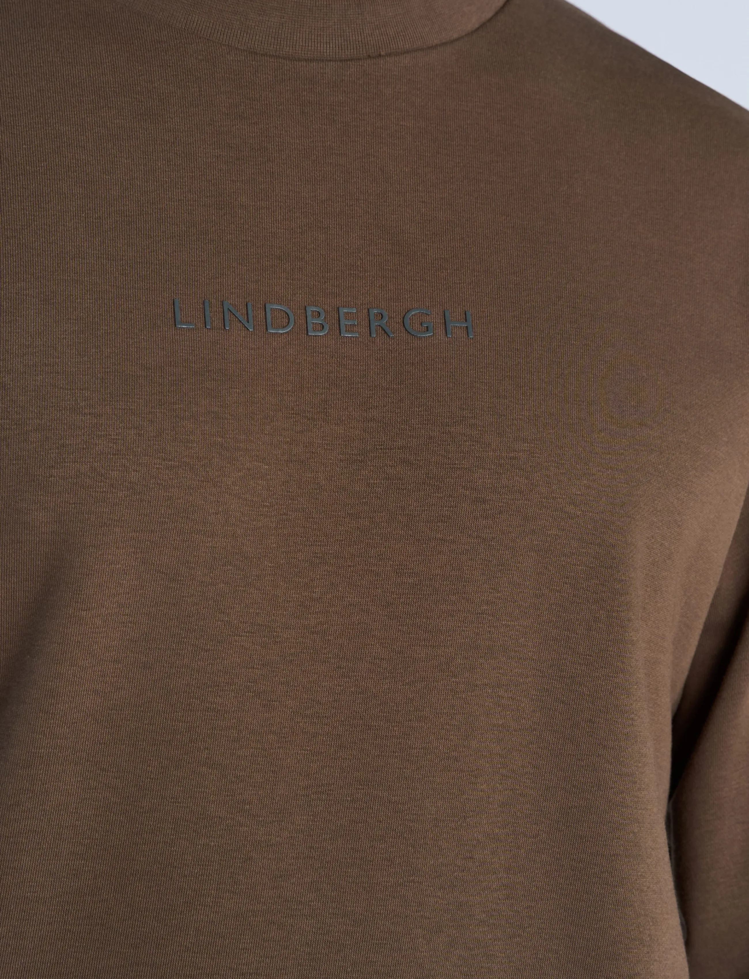 Lindbergh Logo Chest Print O-Neck Sweat sweatshirts herr – bild 5