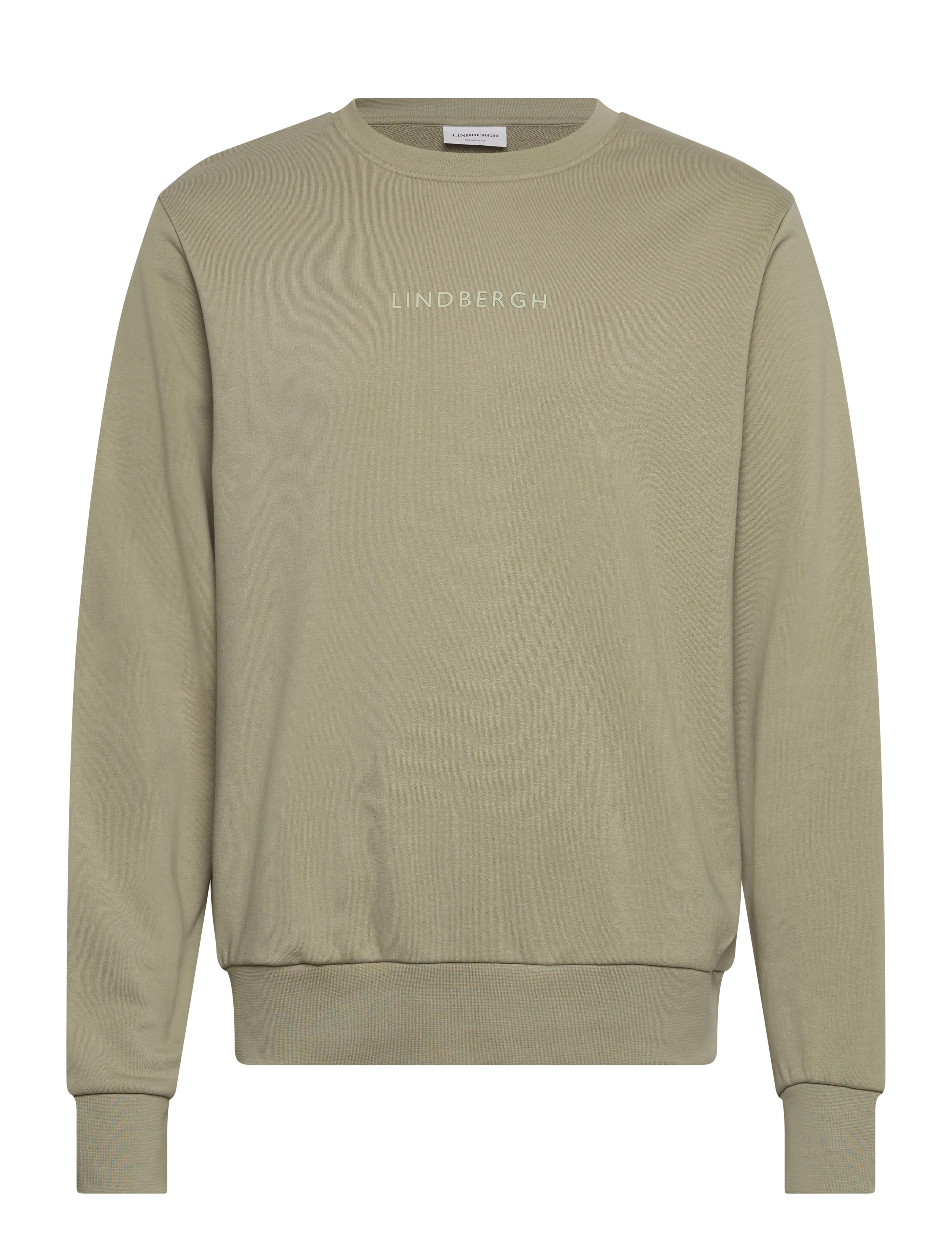 LINDBERGH Logo Chest Print O-Neck Sweat Grün - L - Herren