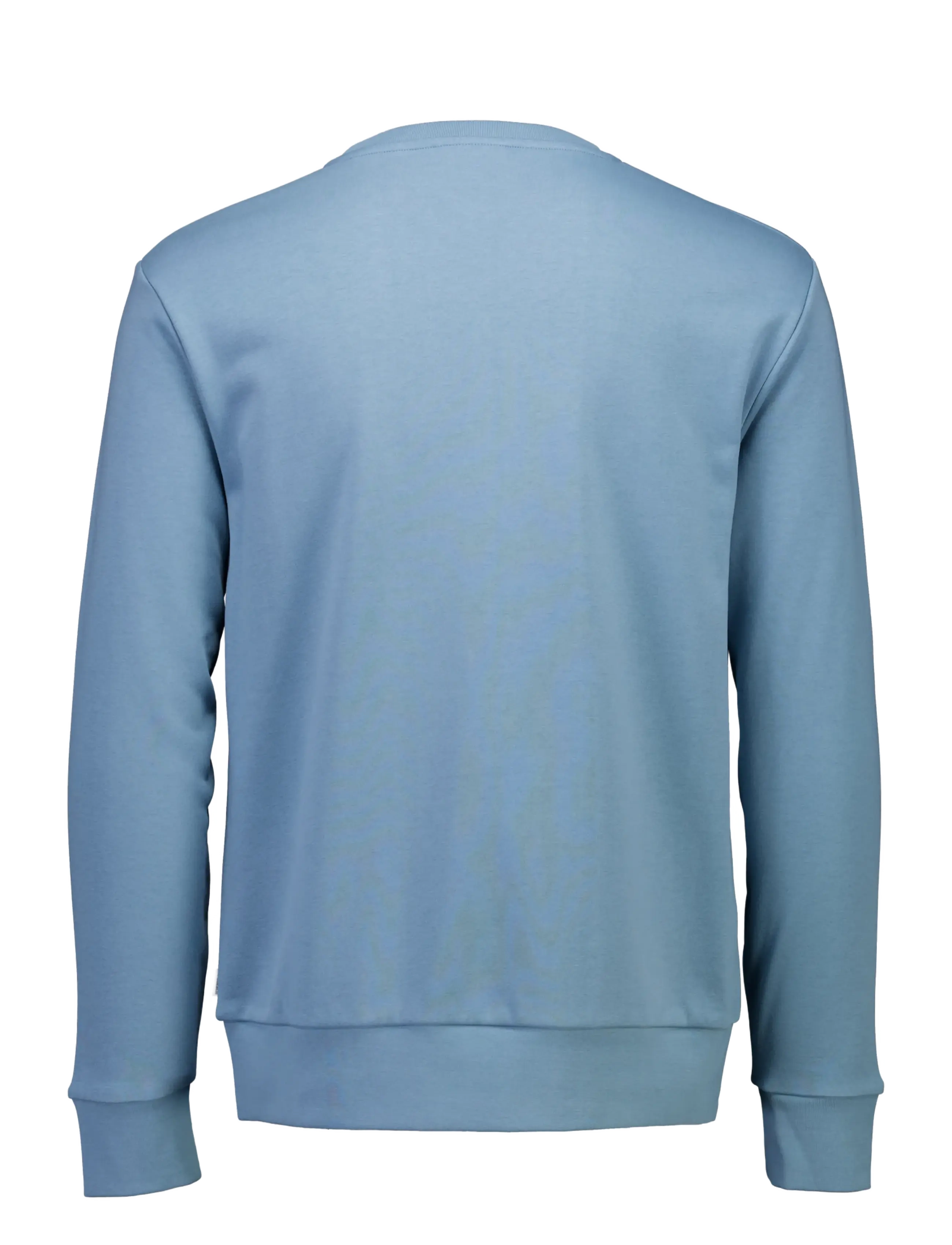 Lindbergh - Logo chest print o-neck sweat - sweatshirts - mid blue - 2