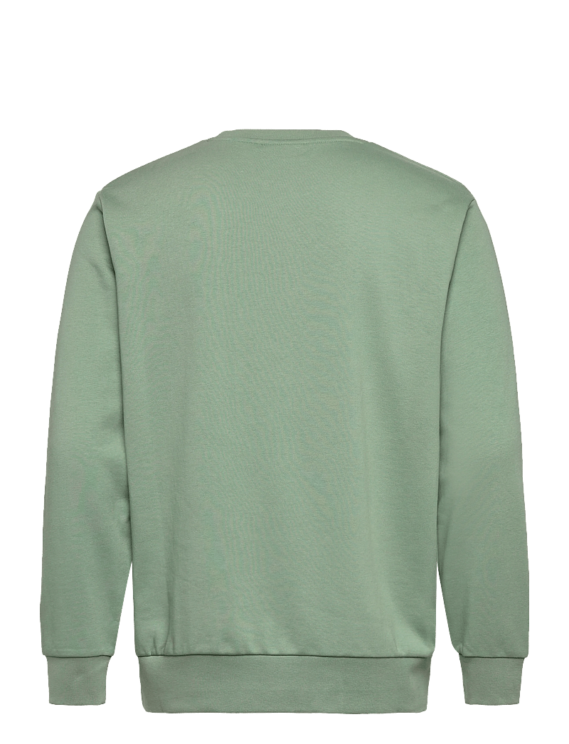Lindbergh - Logo chest print o-neck sweat - kollektsioonid - sage green - 2