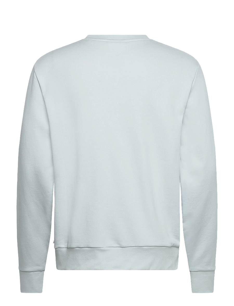 Lindbergh - Logo chest print o-neck sweat - kollektionen - soft blue - 2
