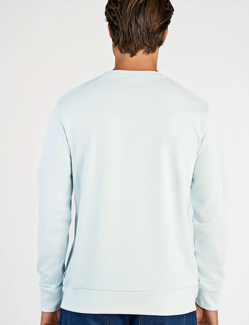 Lindbergh - Logo chest print o-neck sweat - kollektsioonid - soft blue - 4