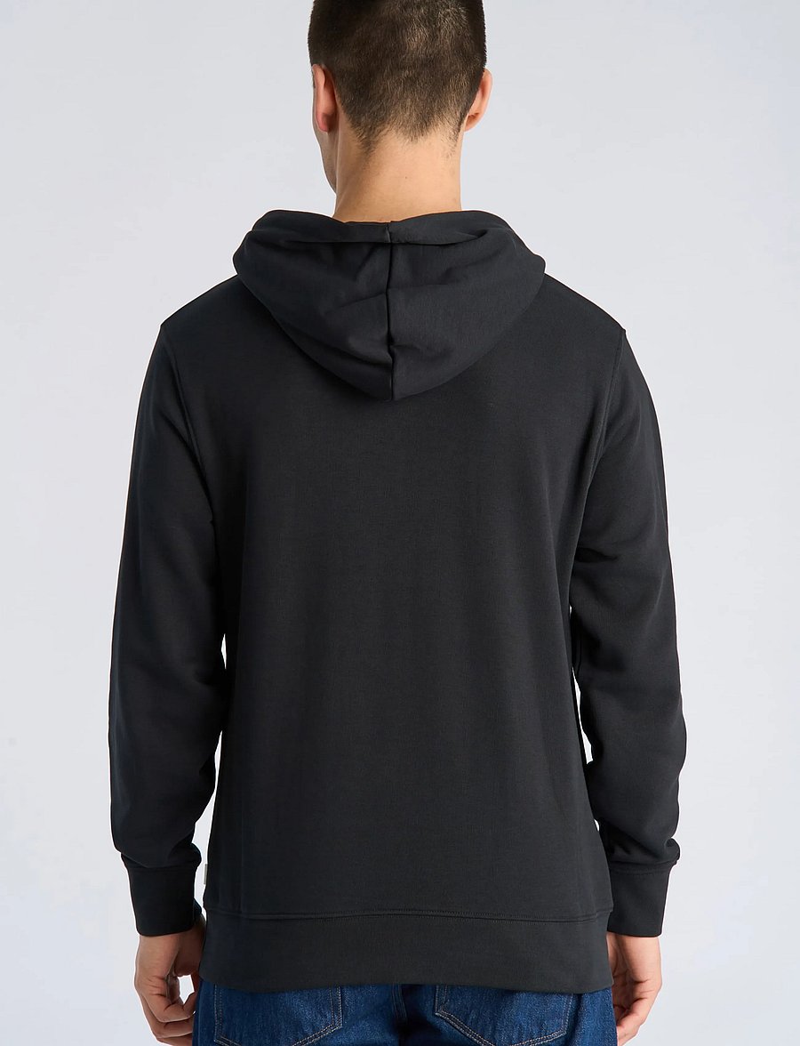 Lindbergh - Logo chest print hoodie sweat - kapuzenpullover - black - 4