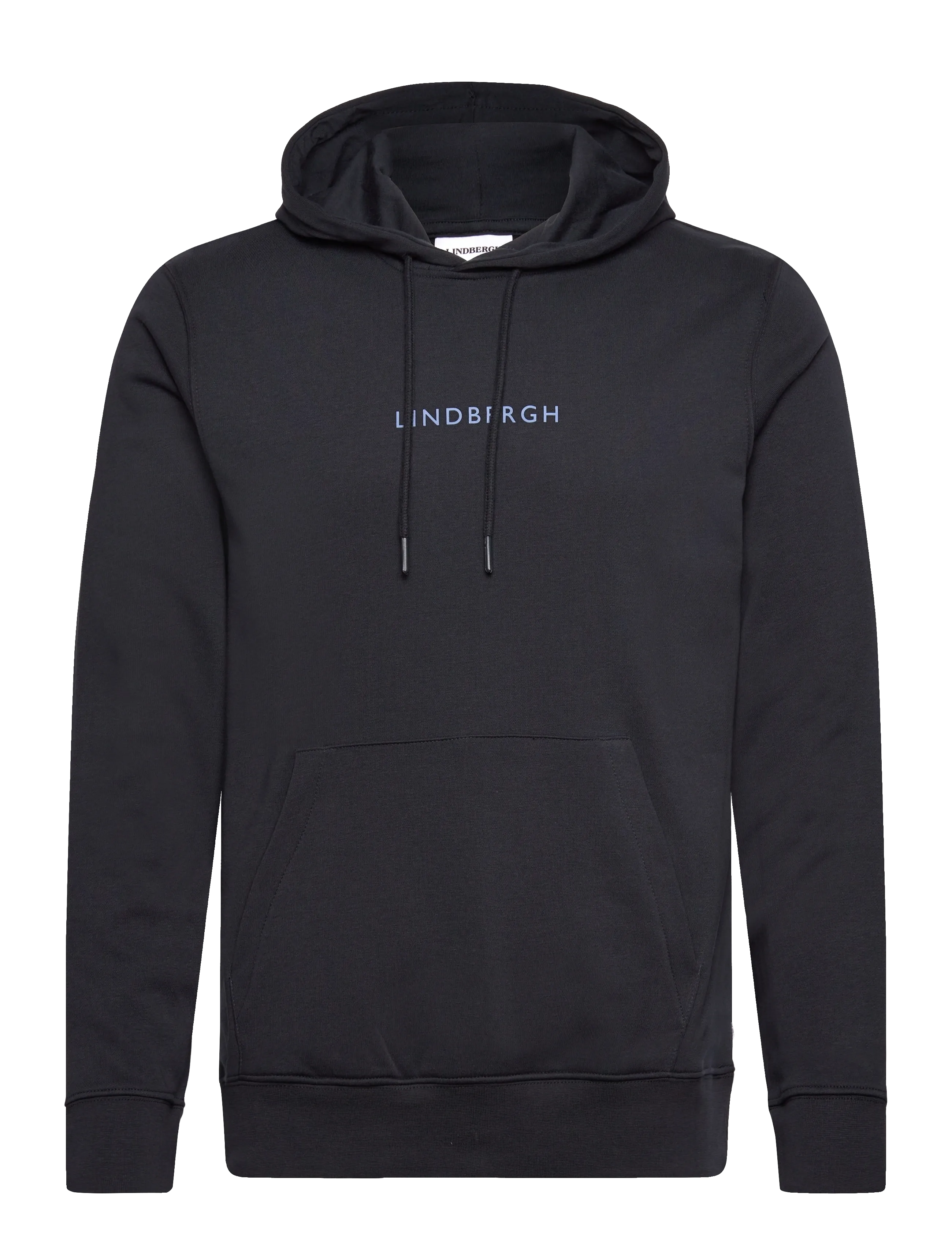 Logo chest print hoodie sweat - NAVY