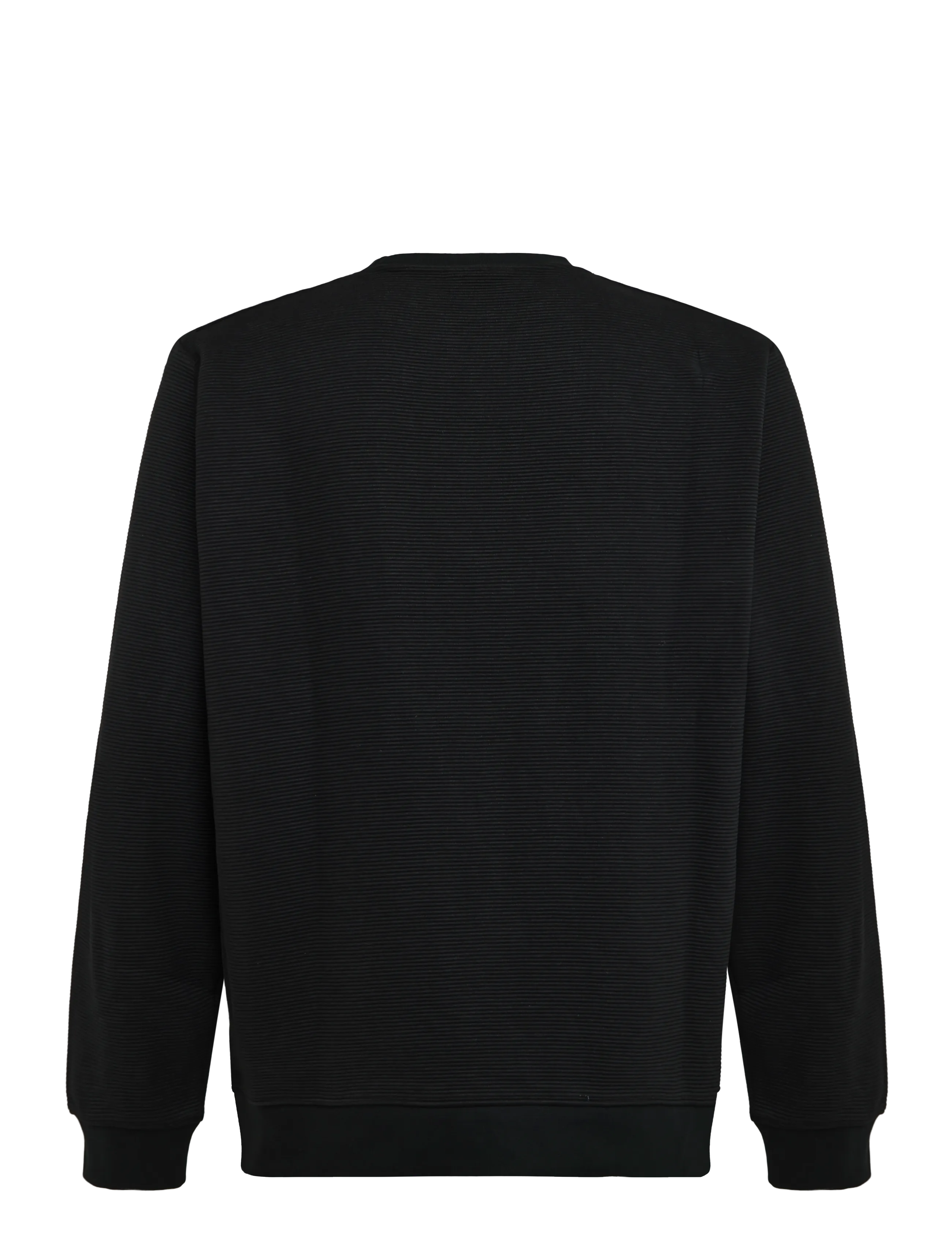 Lindbergh - Mixed structure o-neck - autumn clothing - black - 1