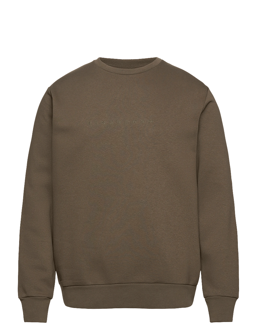Lindbergh - O-neck brand carrier sweatshirt - kollektioner - air force green - 0