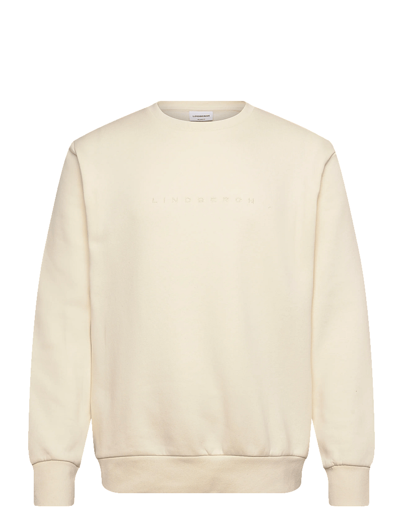 Lindbergh - O-neck brand carrier sweatshirt - kollektioner - nature white - 0