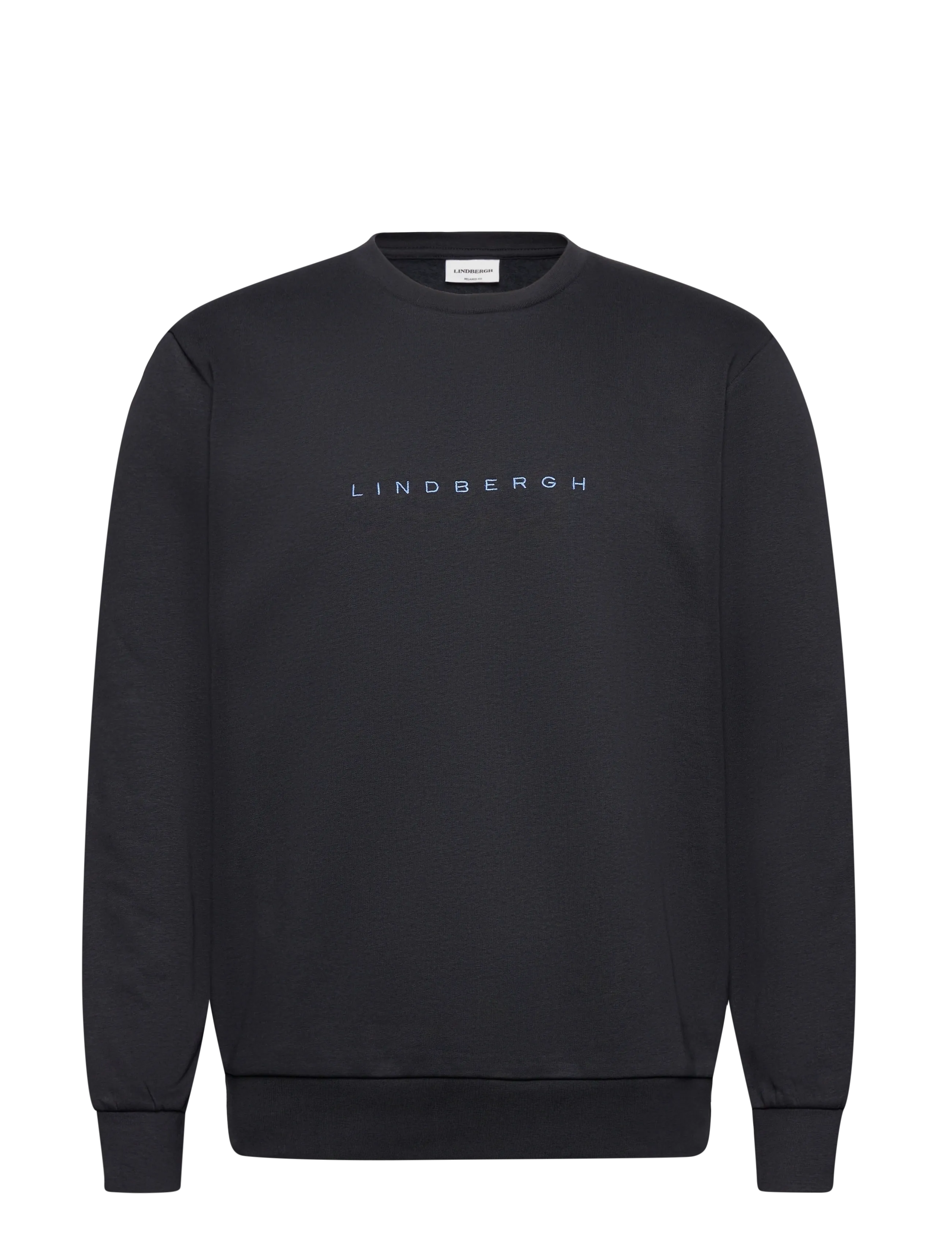 Lindbergh O-Neck Brand Carrier Sweatshirt, S, Navy, Sweatshirts & Hættetrøjer > Sweatshirts, Herre