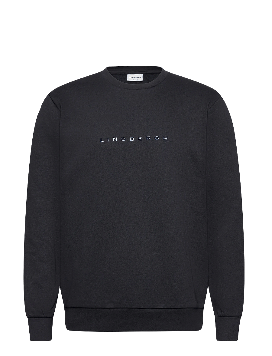 Lindbergh - O-neck brand carrier sweatshirt - kollektionen - navy - 0