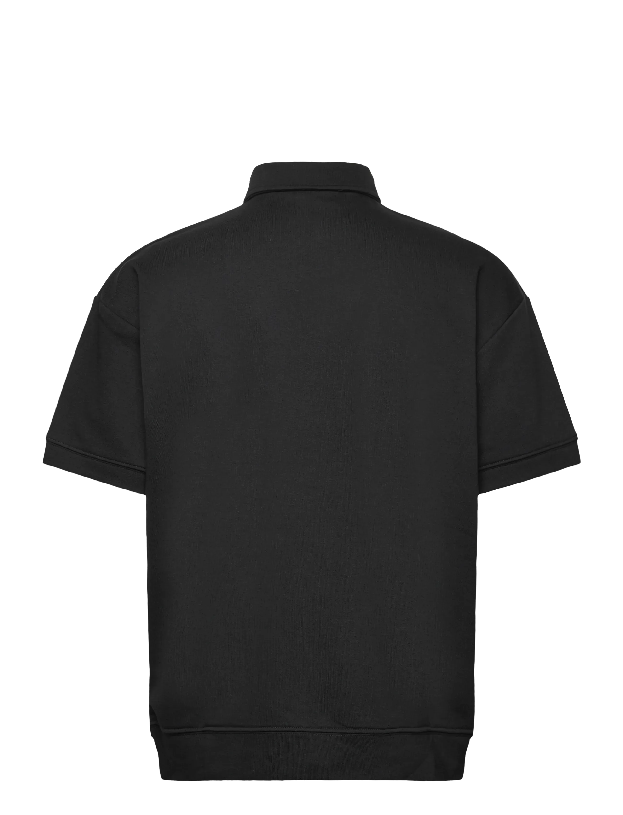 Lindbergh - Oversized polo sweat S/S - short-sleeved polos - black - 2
