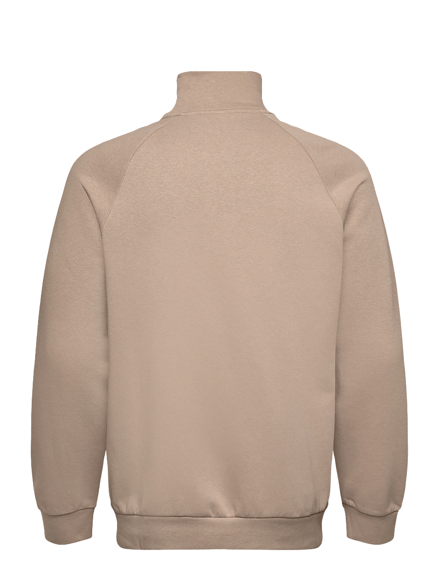 Lindbergh - Half zip raglan sweatshirt - kollektioner - dk sand mel - 2