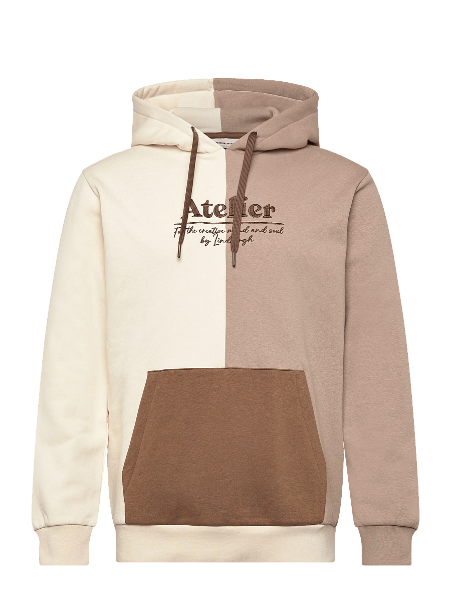 Lindbergh - Colour block hoodie - kapuzenpullover - sand mix - 0