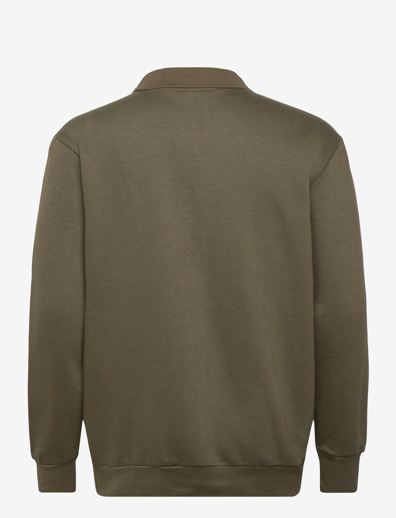 Lindbergh - Half zip polo sweat - efterårstøj - air force green - 1