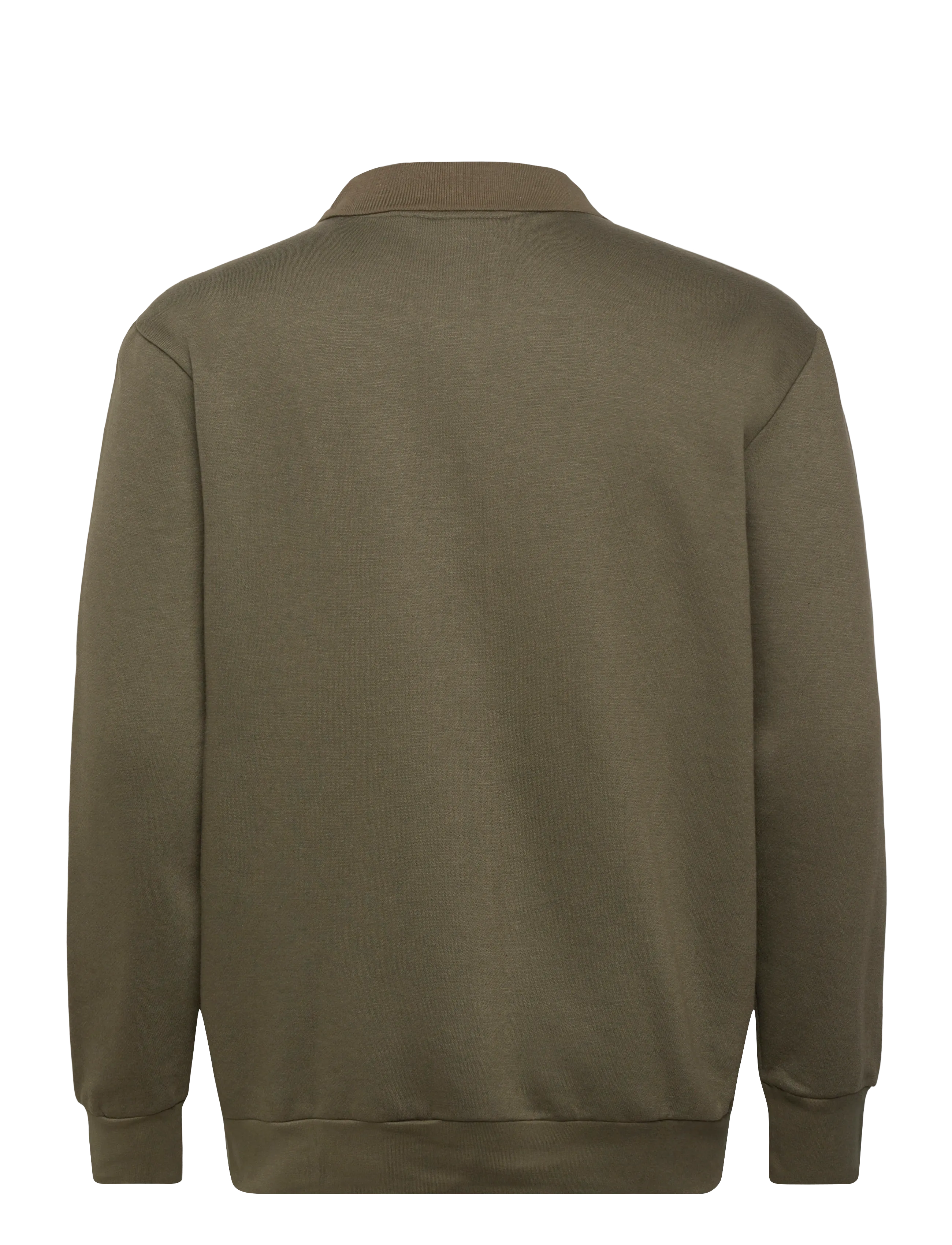 Lindbergh - Half zip polo sweat - sweatshirts - air force green - 1