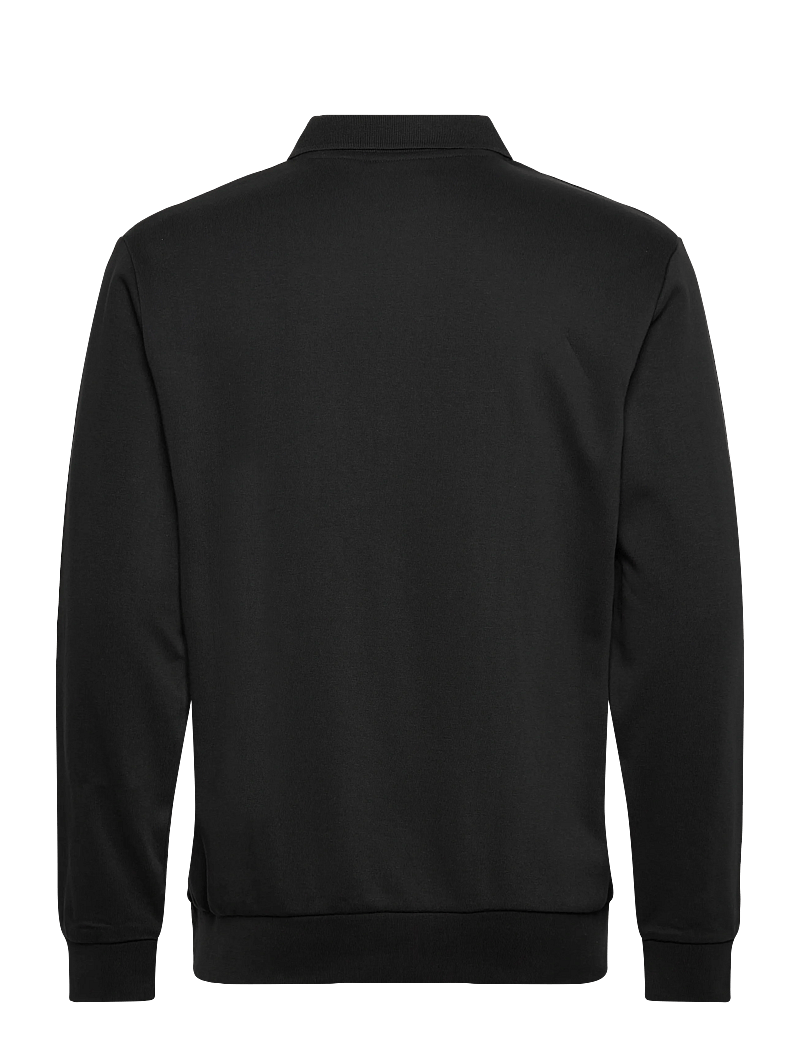 Lindbergh - Half zip polo sweat - långärmade pikéer - black - 2