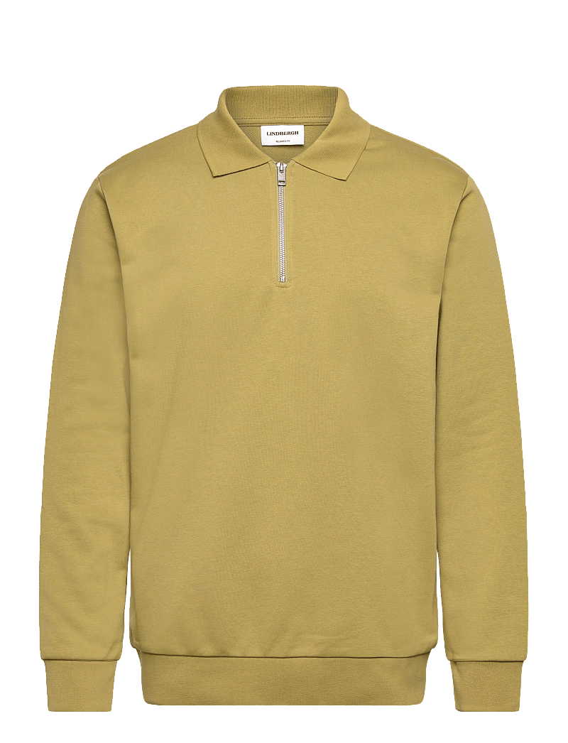 Lindbergh - Half zip polo sweat - langärmelig - green - 0