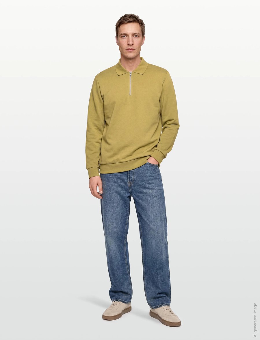 Lindbergh - Half zip polo sweat - polos à manches longues - green - 0