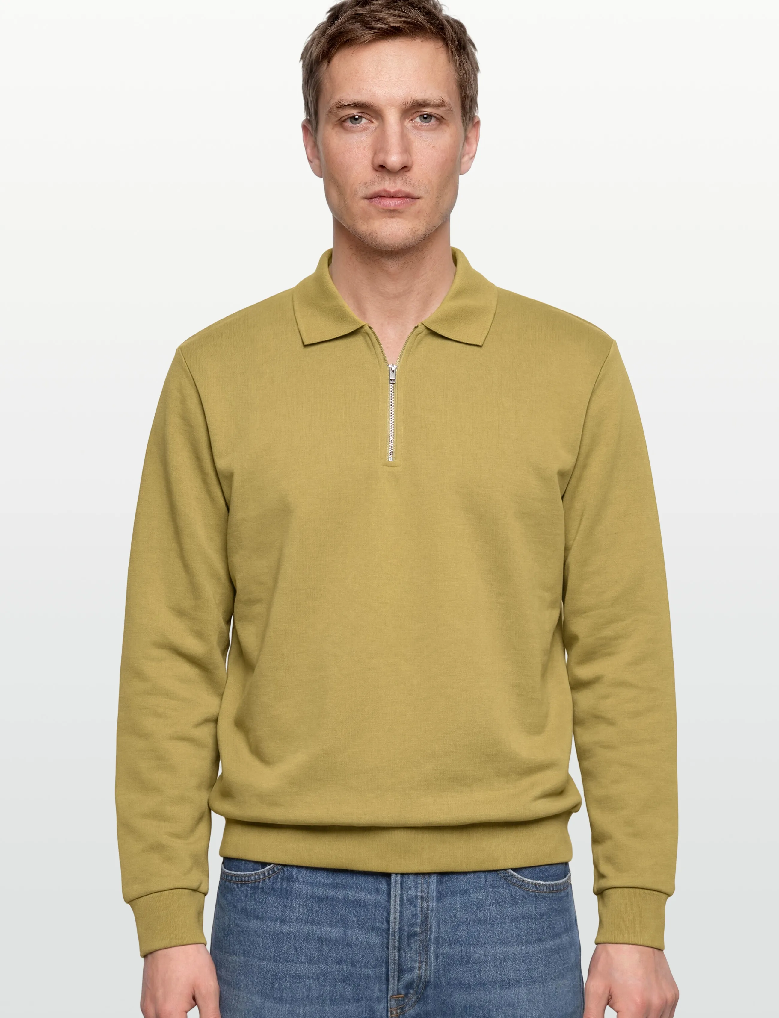 Lindbergh - Half zip polo sweat - pikkade varrukatega polod - green - 3