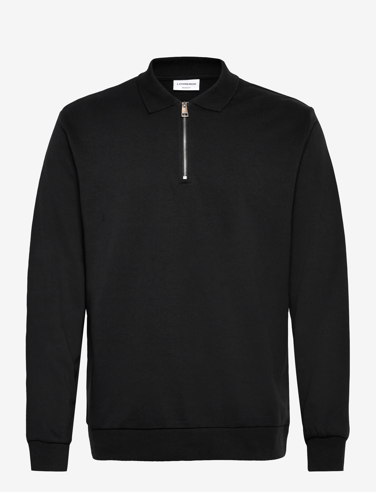 Lindbergh - Sweat polo L/S - kollektionen - black - 0