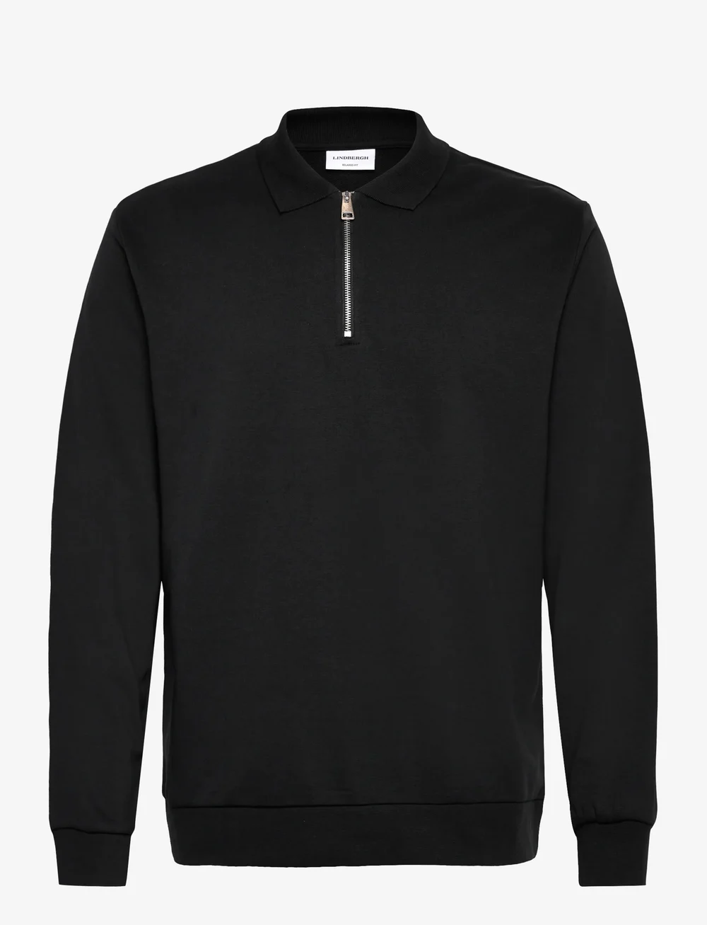 Lindbergh - Sweat polo L/S - kollektioner - black - 0