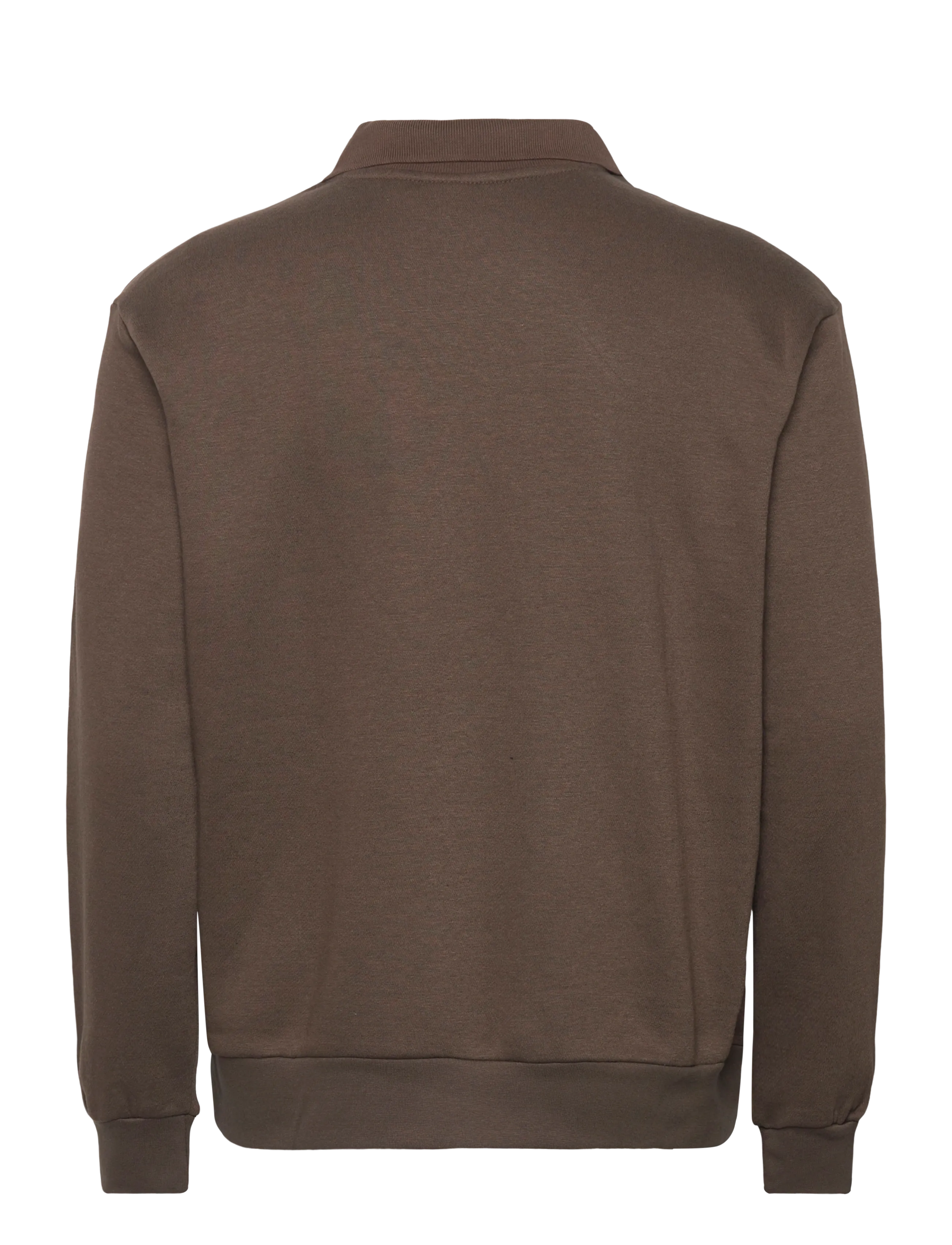 Lindbergh - Half zip polo sweat - trøjer med lynlås - dk brown - 1
