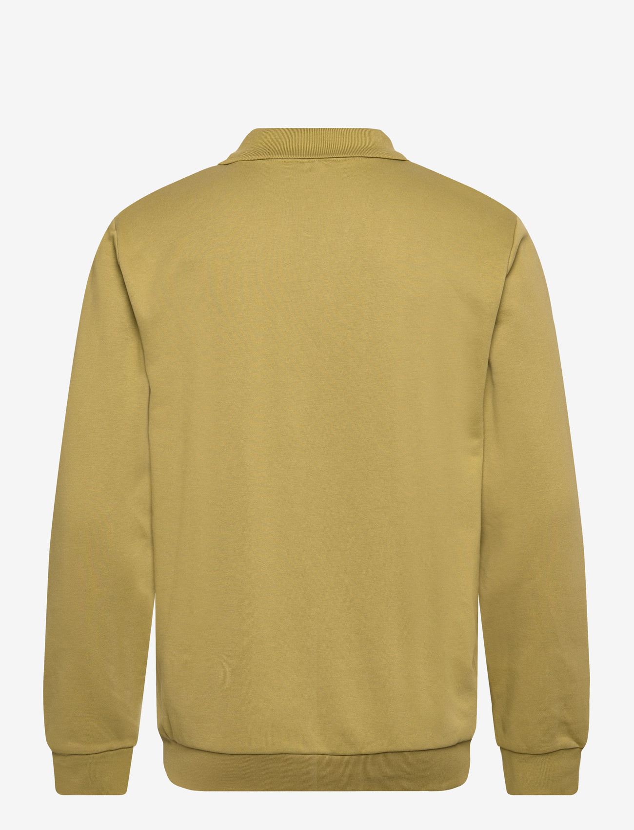 Lindbergh - Sweat v-neck polo L/S - langærmede poloer - green - 2