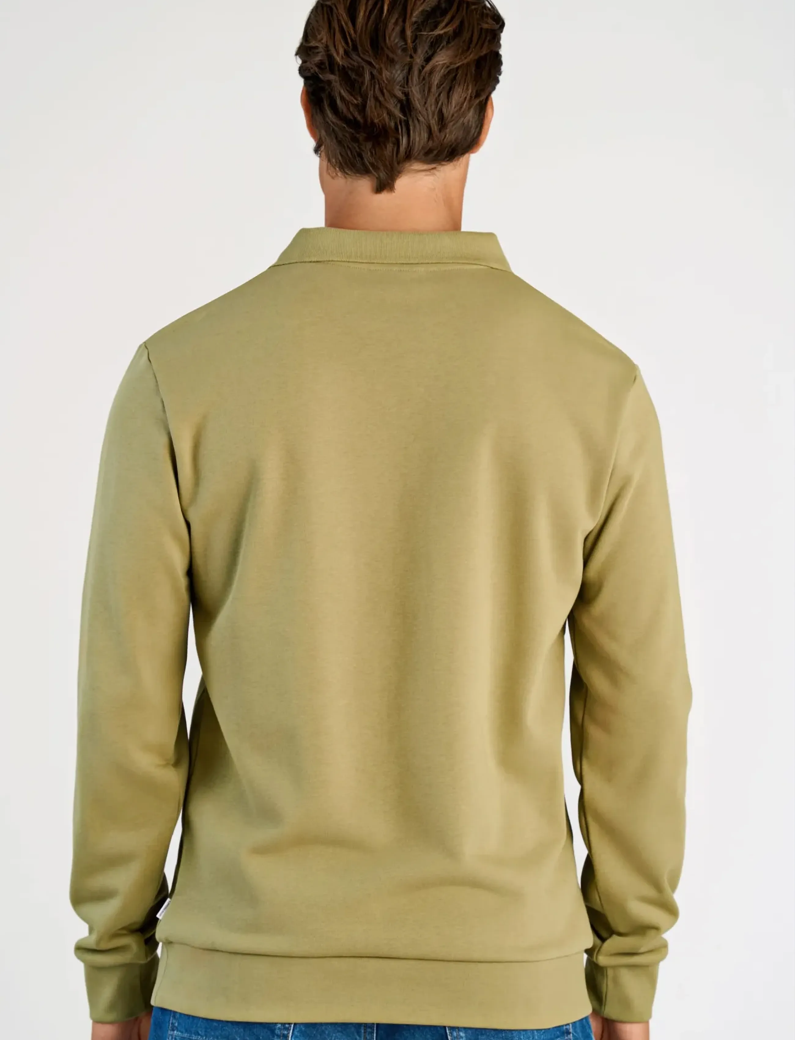 Sweat V-Neck Polo L/S 3