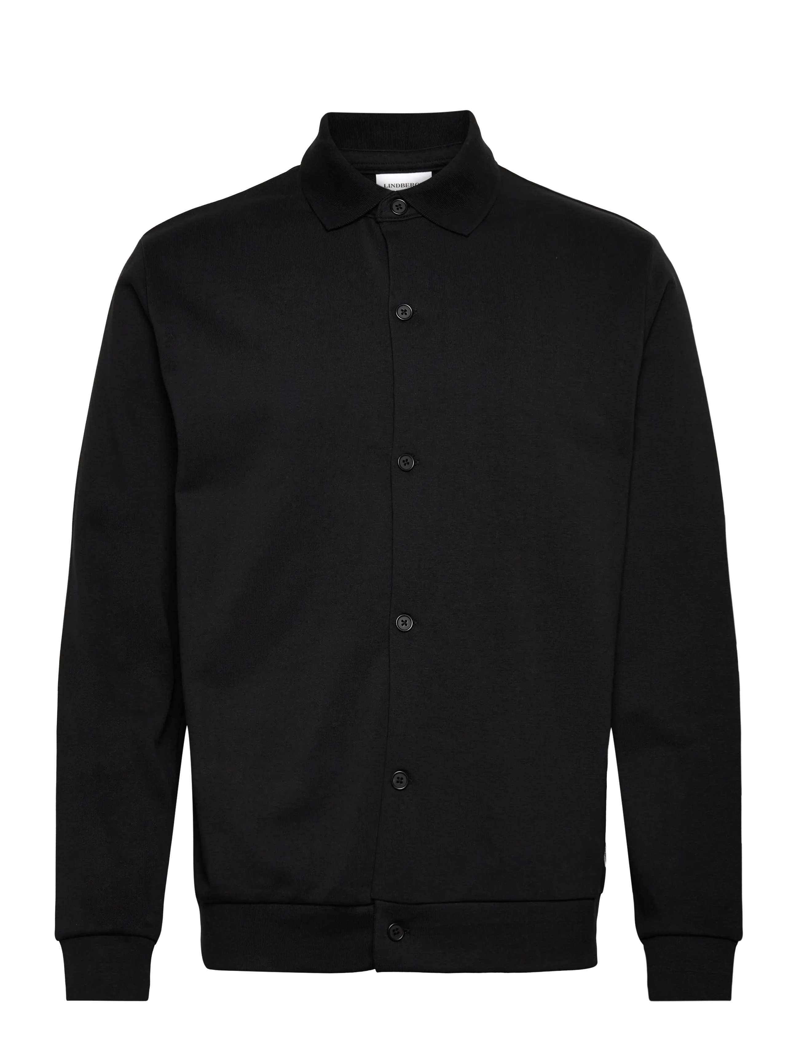 Lindbergh Sweat cardigan L/S - Sweatshirts & hoodies - BLACK / black