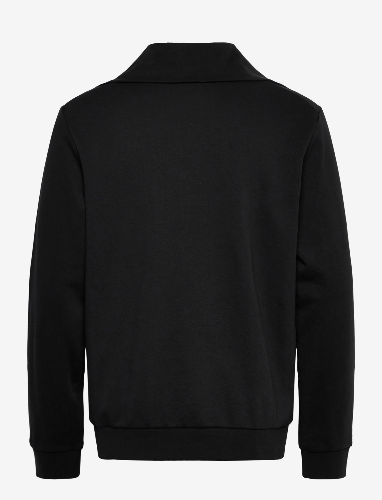Lindbergh - Half zip sweat with oversized colla - halfzip strik - black - 1