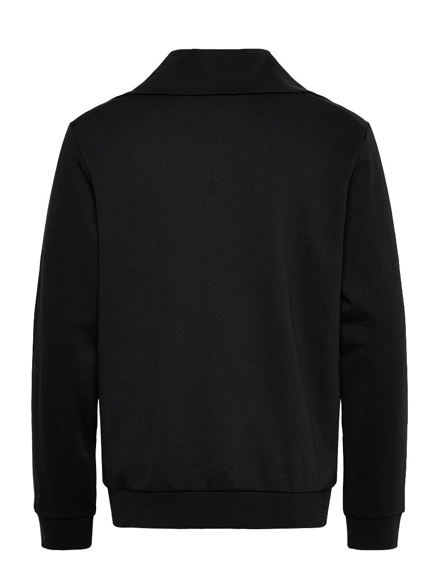 Lindbergh - Half zip sweat with oversized colla - half zip-tröjor - black - 1