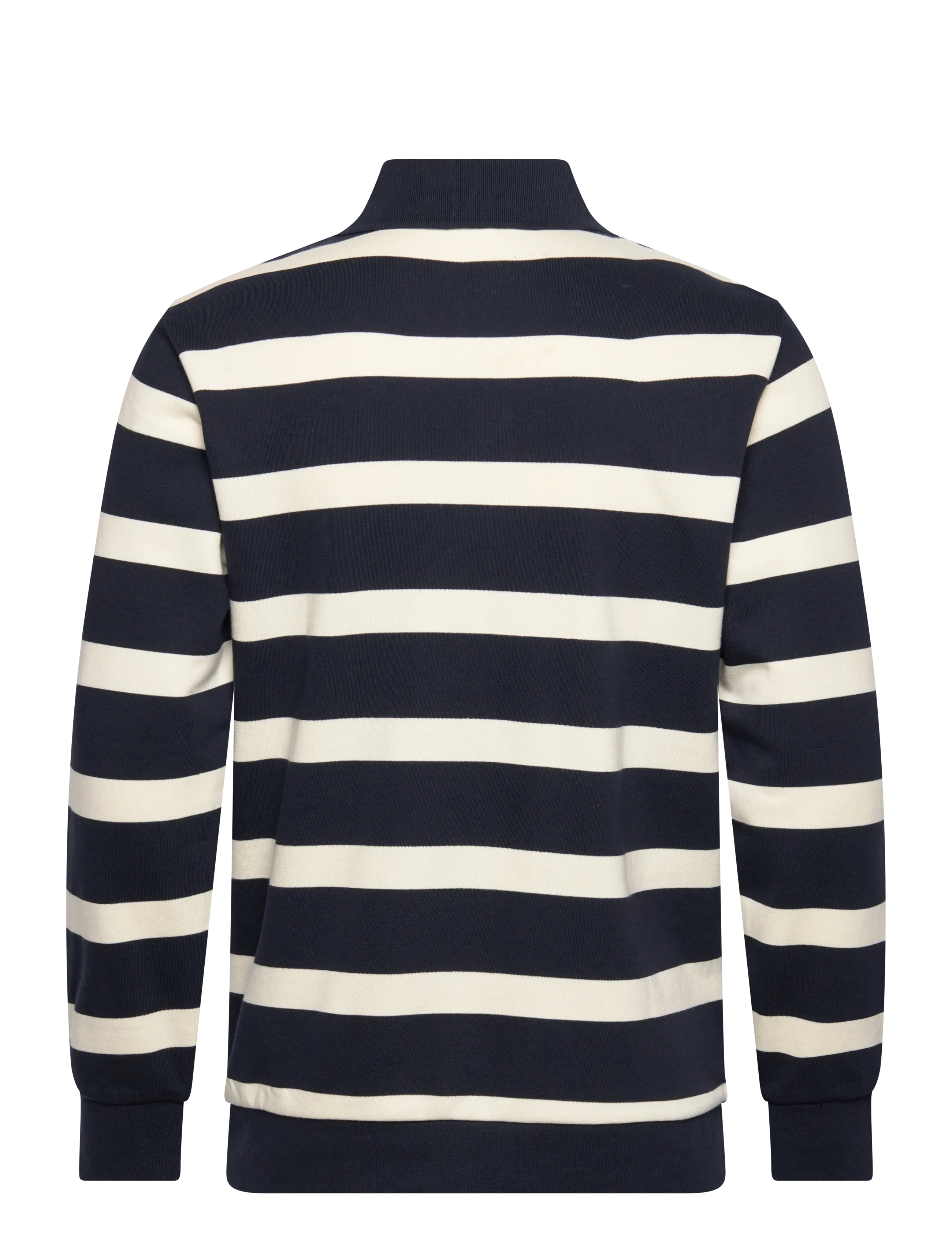 Lindbergh - Striped polo sweatshirt L/S - long-sleeved polos - navy - 2