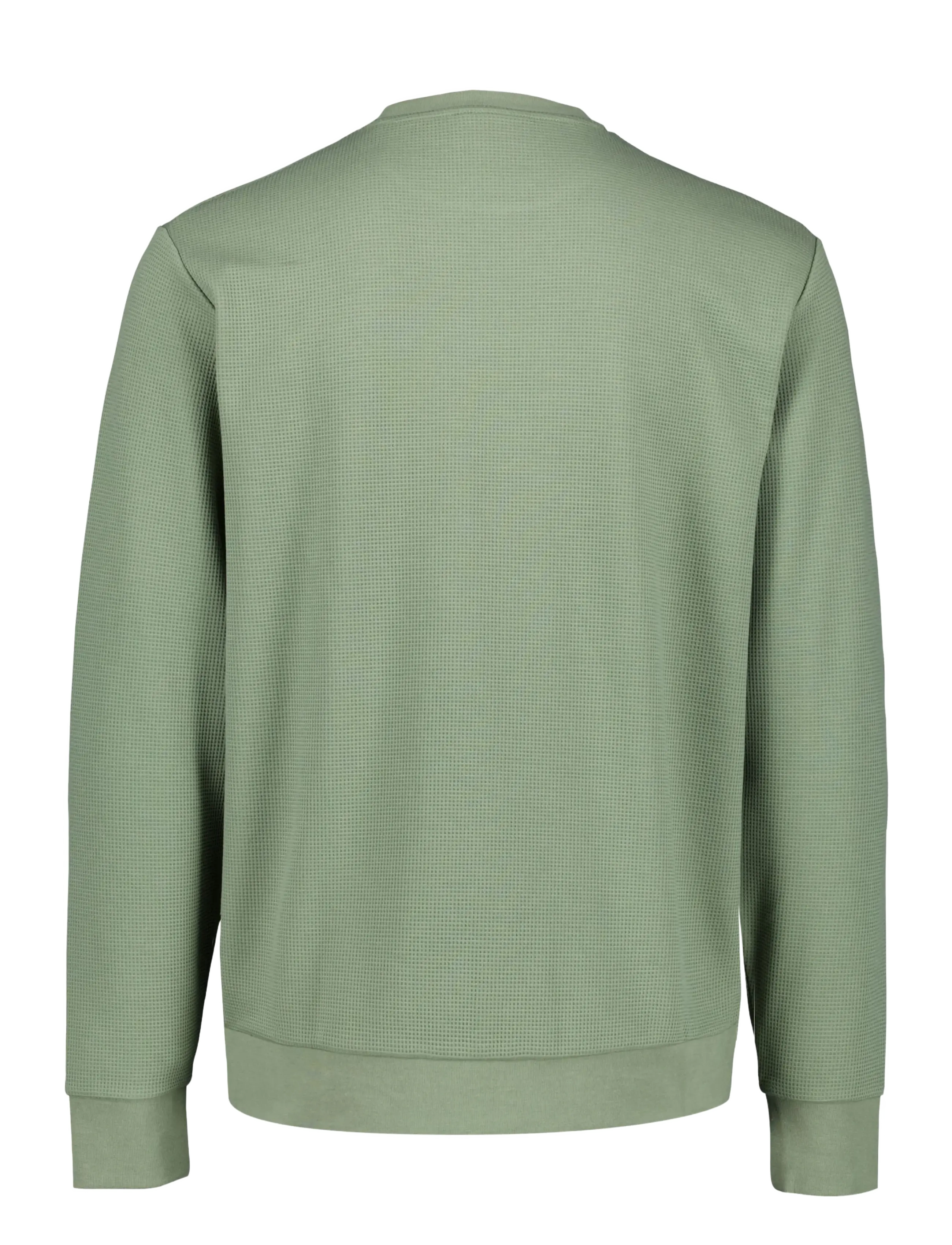 Lindbergh - Waffle crew neck sweat - autumn savings - lt dusty army - 2