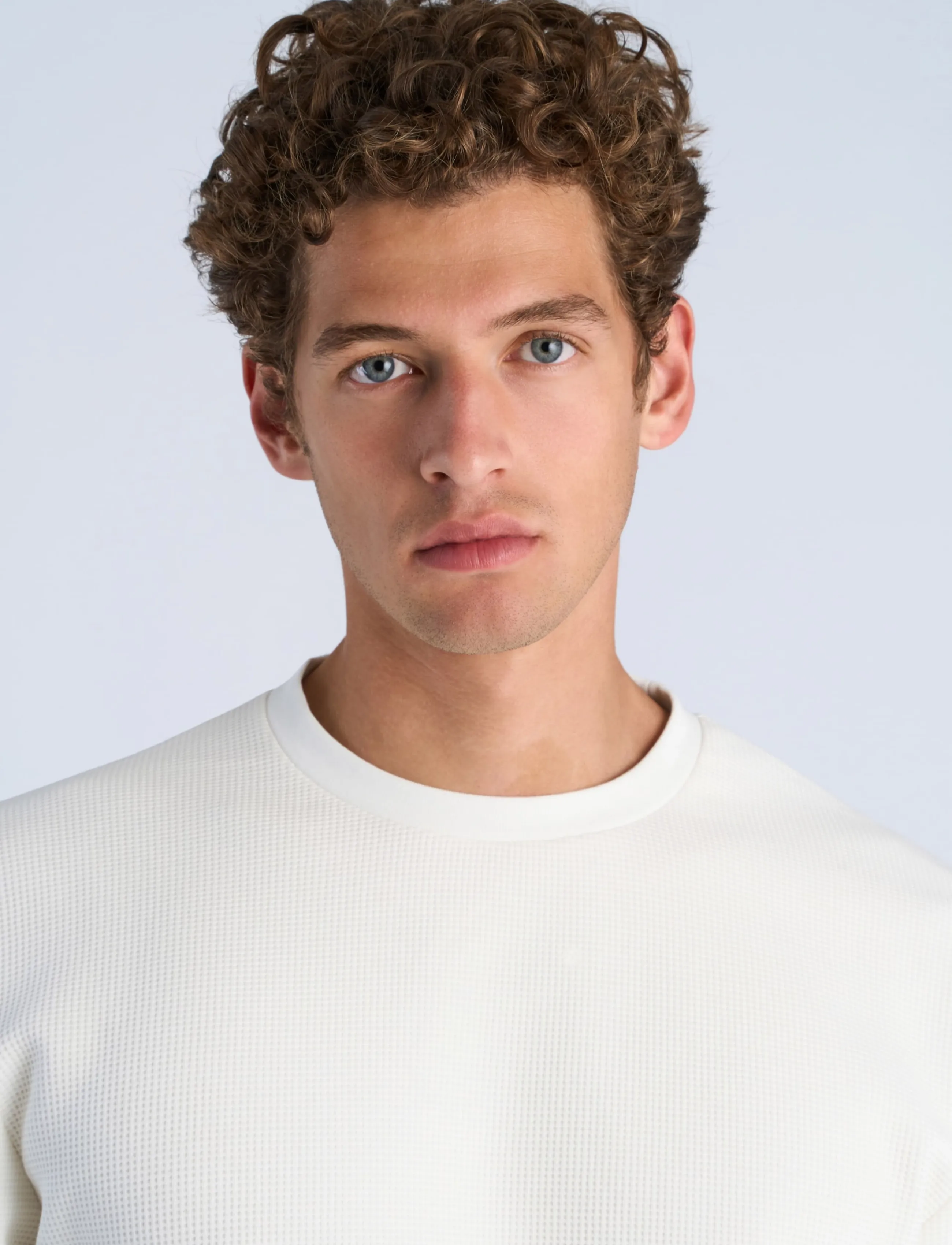 Lindbergh - Waffle crew neck sweat - autumn savings - off white - 5