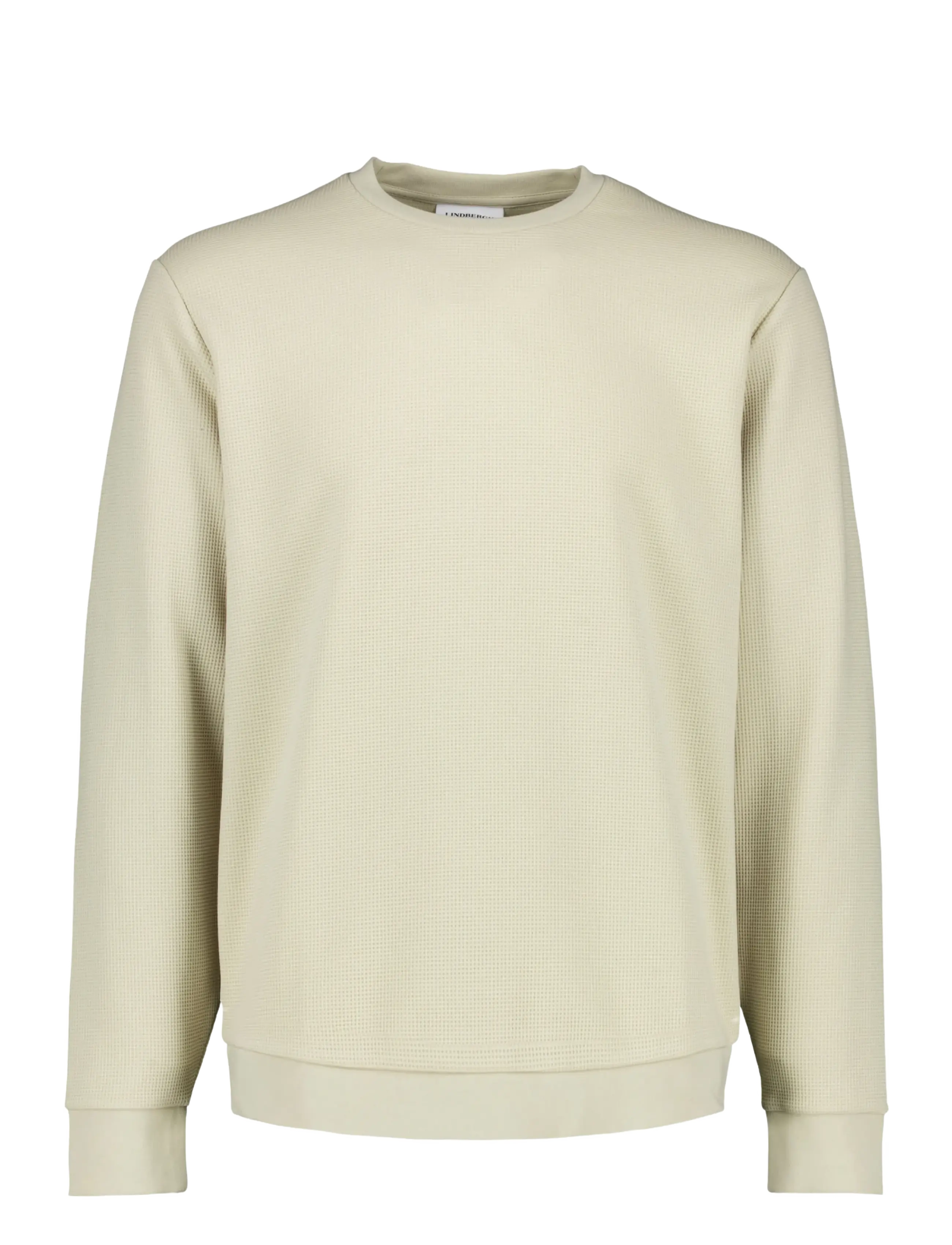 Lindbergh Waffle crew neck sweat - Sweatshirts & hoodies - SAND / beige