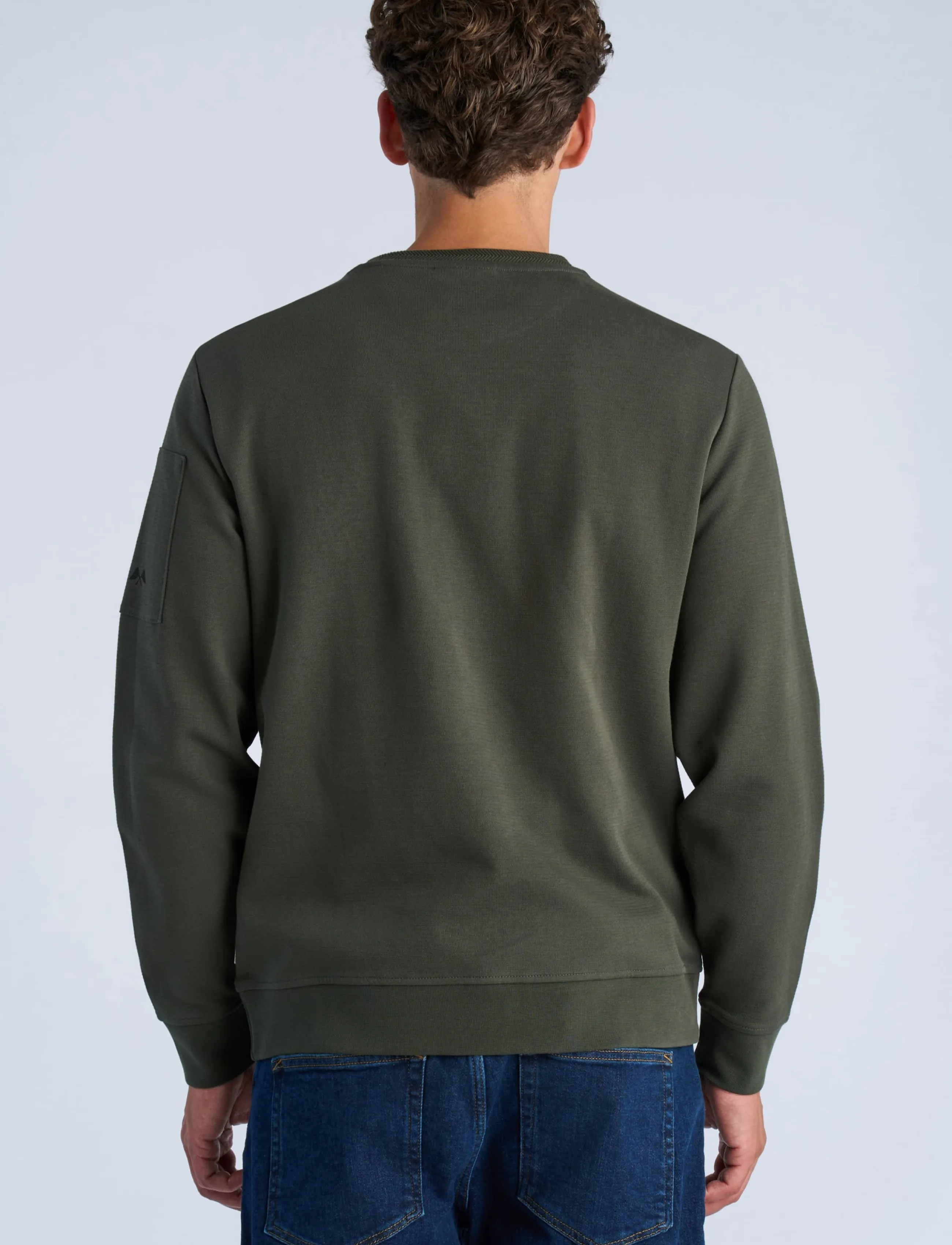 Lindbergh - O-neck sweat - autumn savings - army - 4