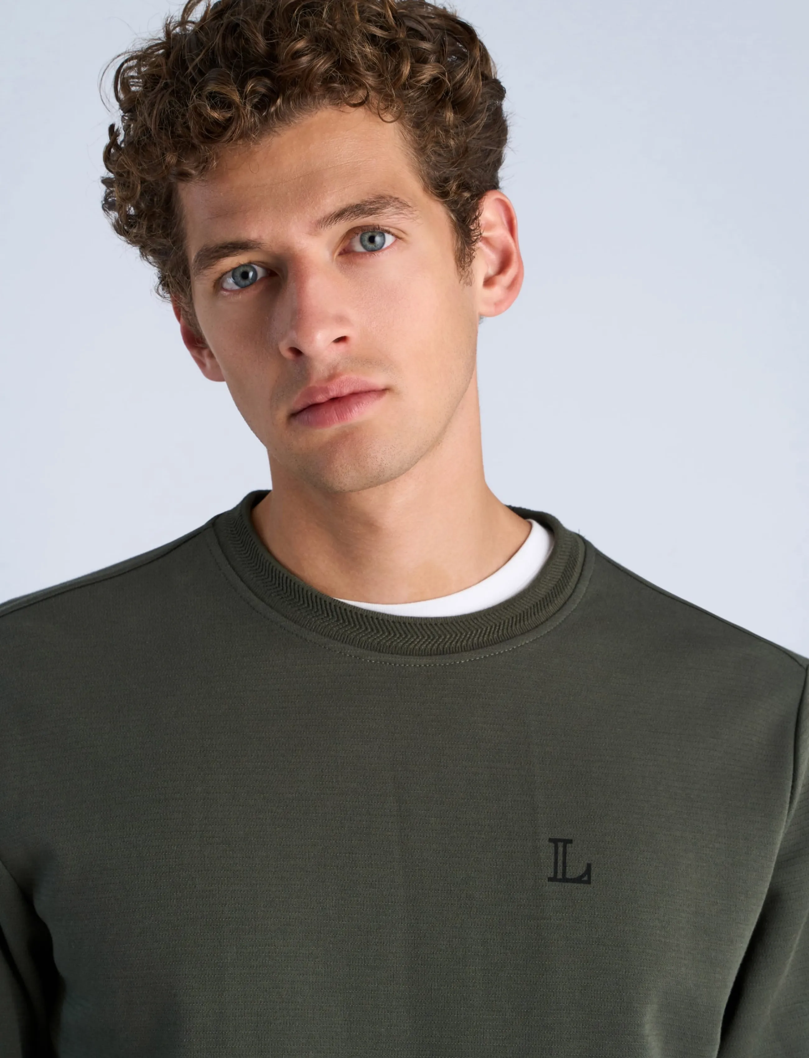 Lindbergh - O-neck sweat - autumn savings - army - 5