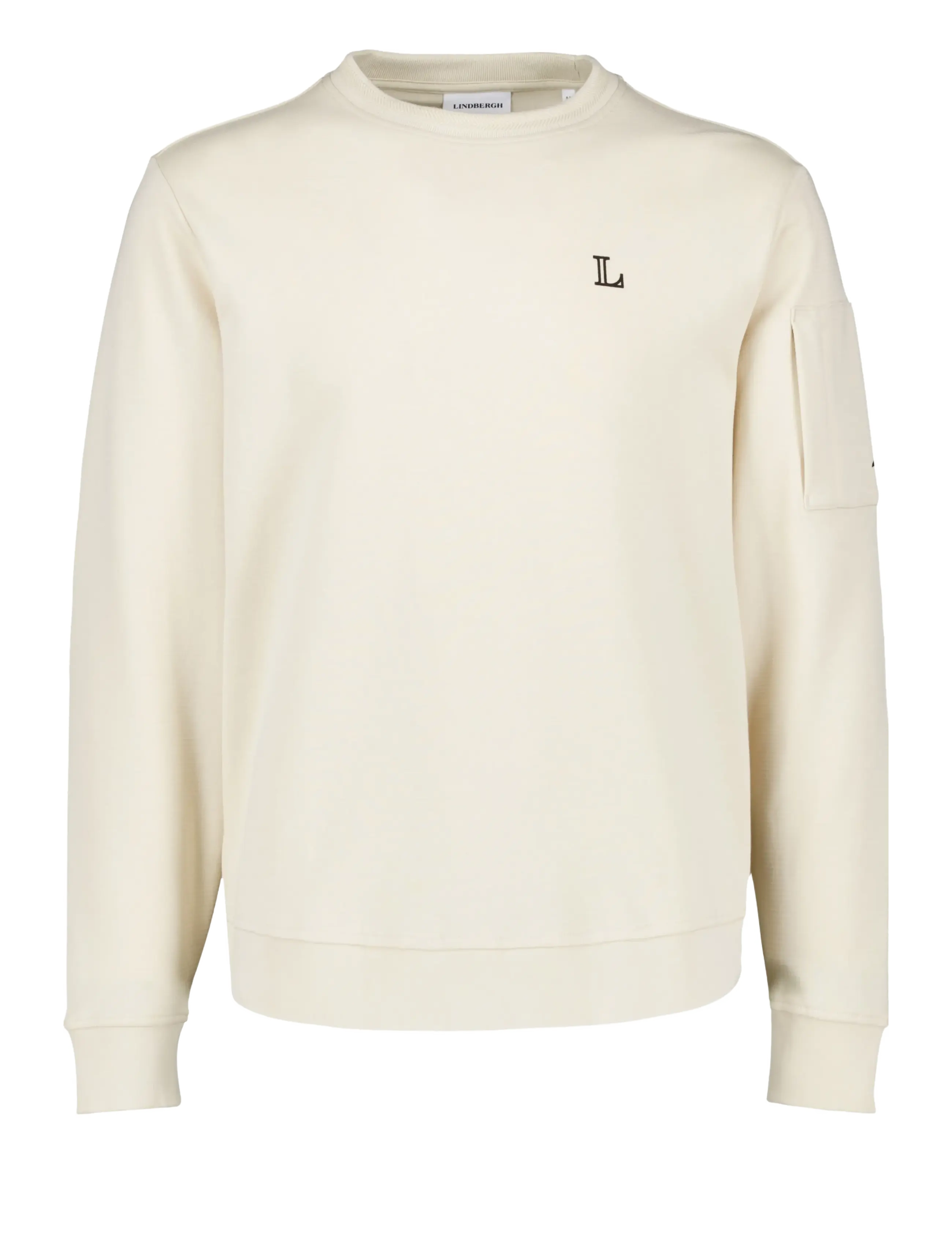 Lindbergh - O-neck sweat - collections - lt sand - 1