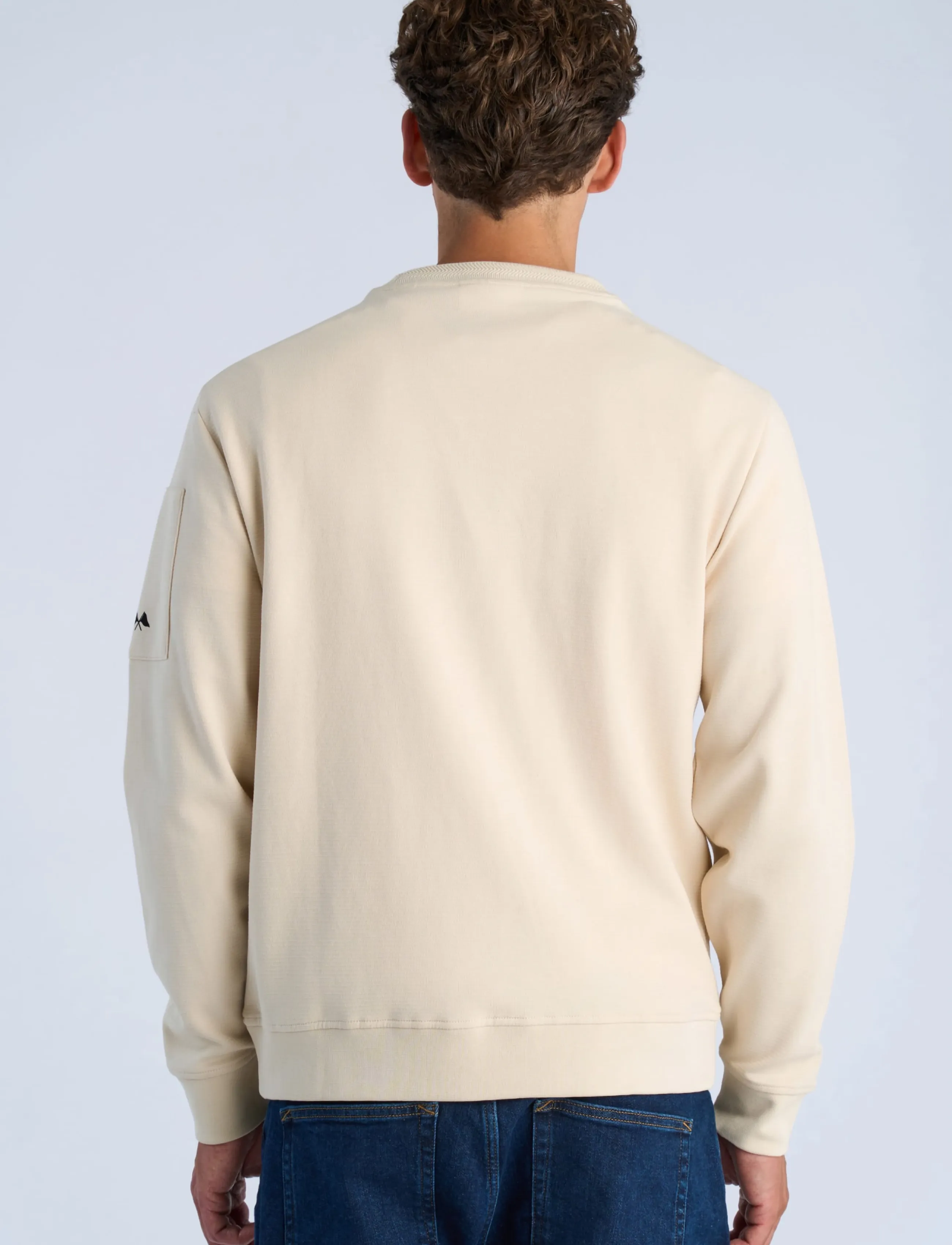 Lindbergh - O-neck sweat - collections - lt sand - 4